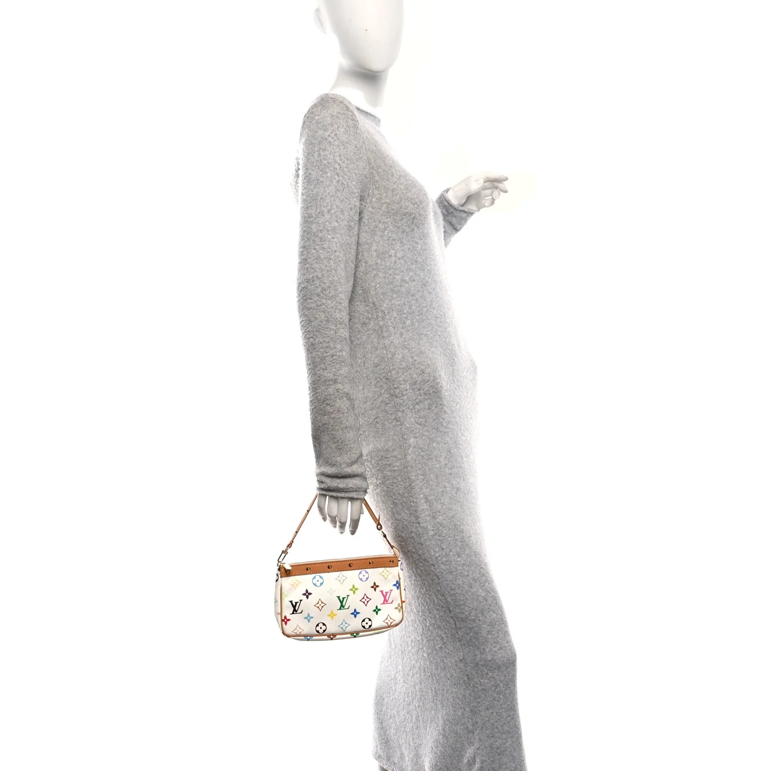 Monogram Multicolor Pochette Accessories White - Image 2