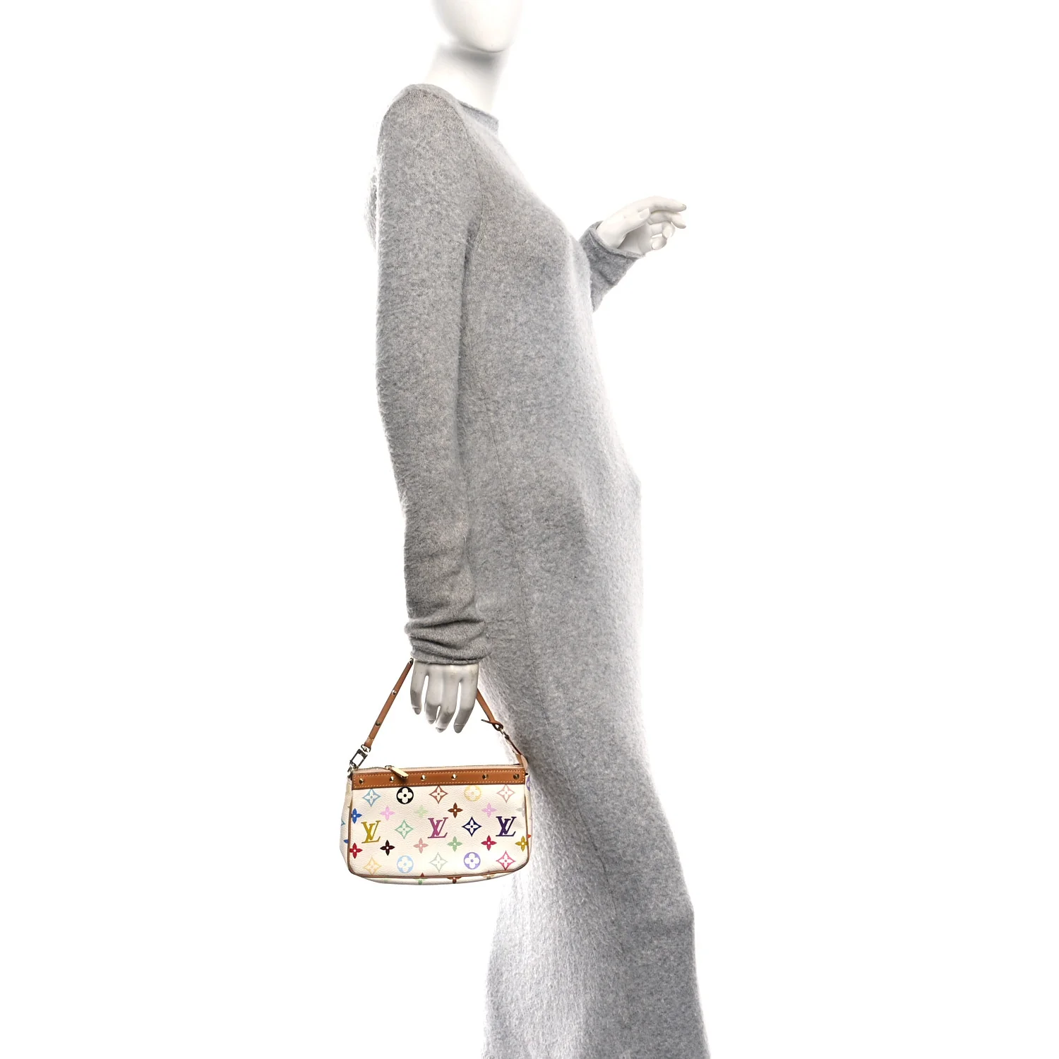 Monogram Multicolor Pochette Accessories White - Image 2