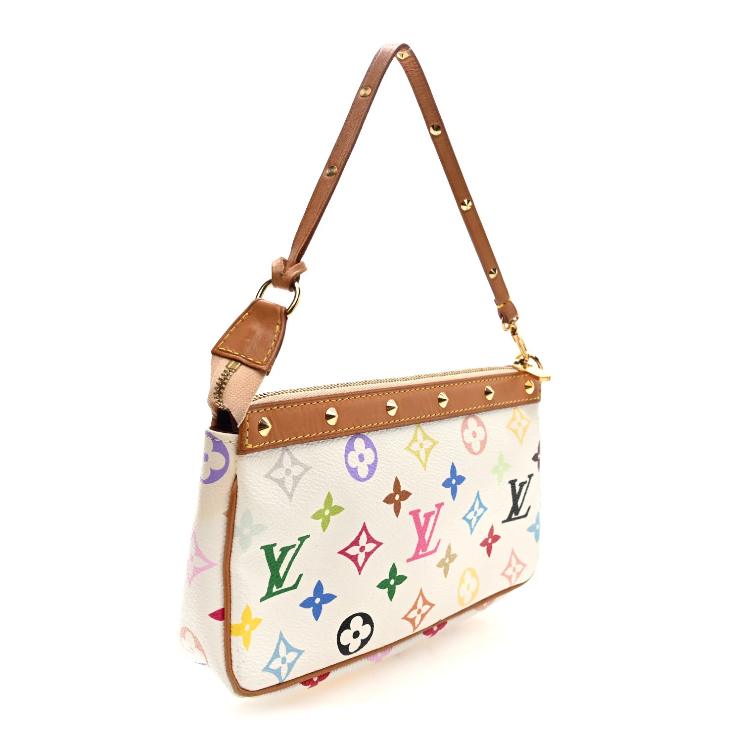 Monogram Multicolor Pochette Accessories White - Image 3