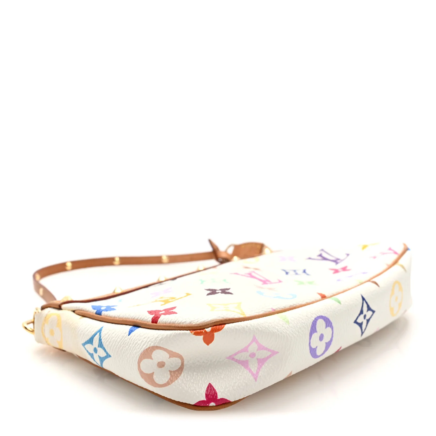 Monogram Multicolor Pochette Accessories White - Image 4