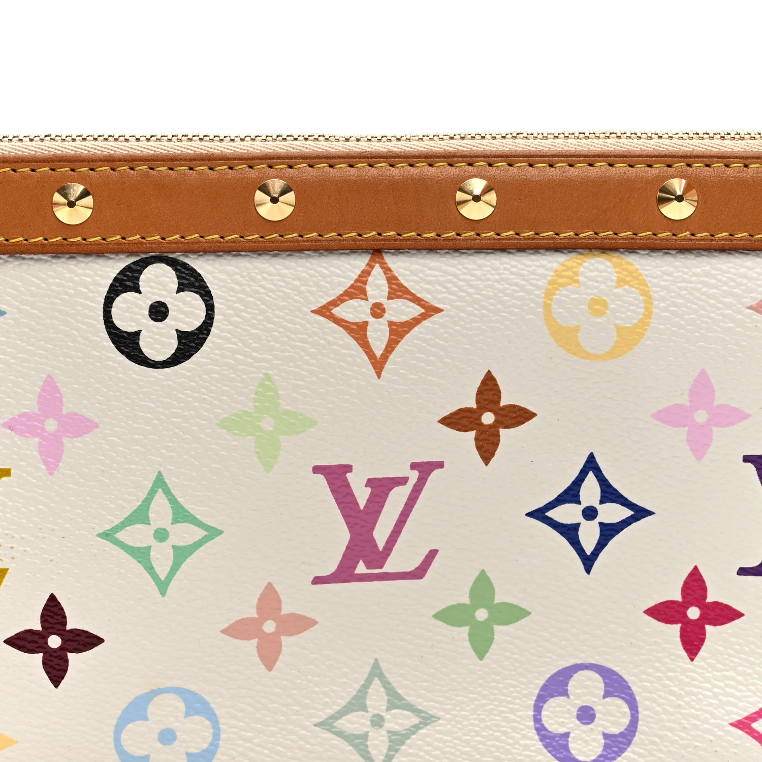 Monogram Multicolor Pochette Accessories White - Image 7