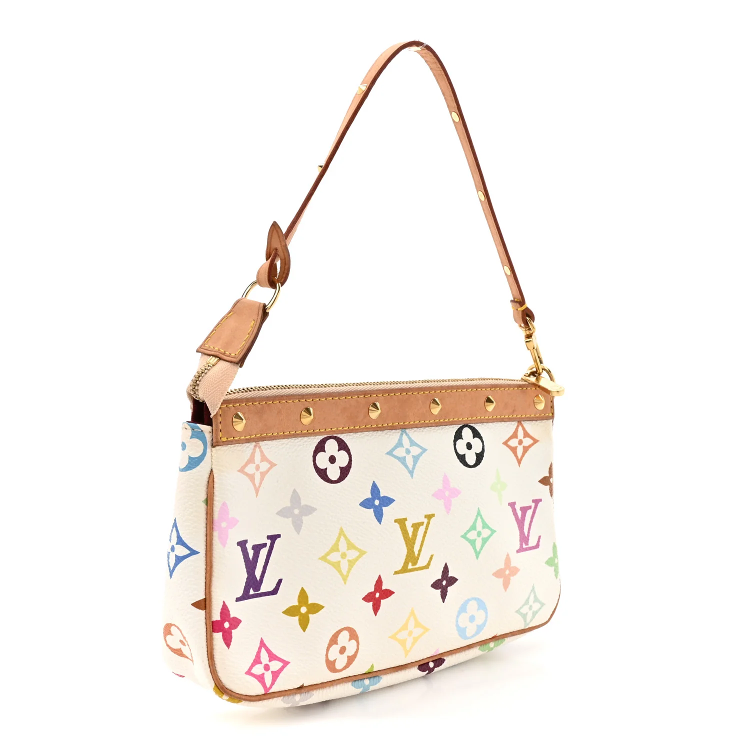 Monogram Multicolor Pochette Accessories White - Image 3