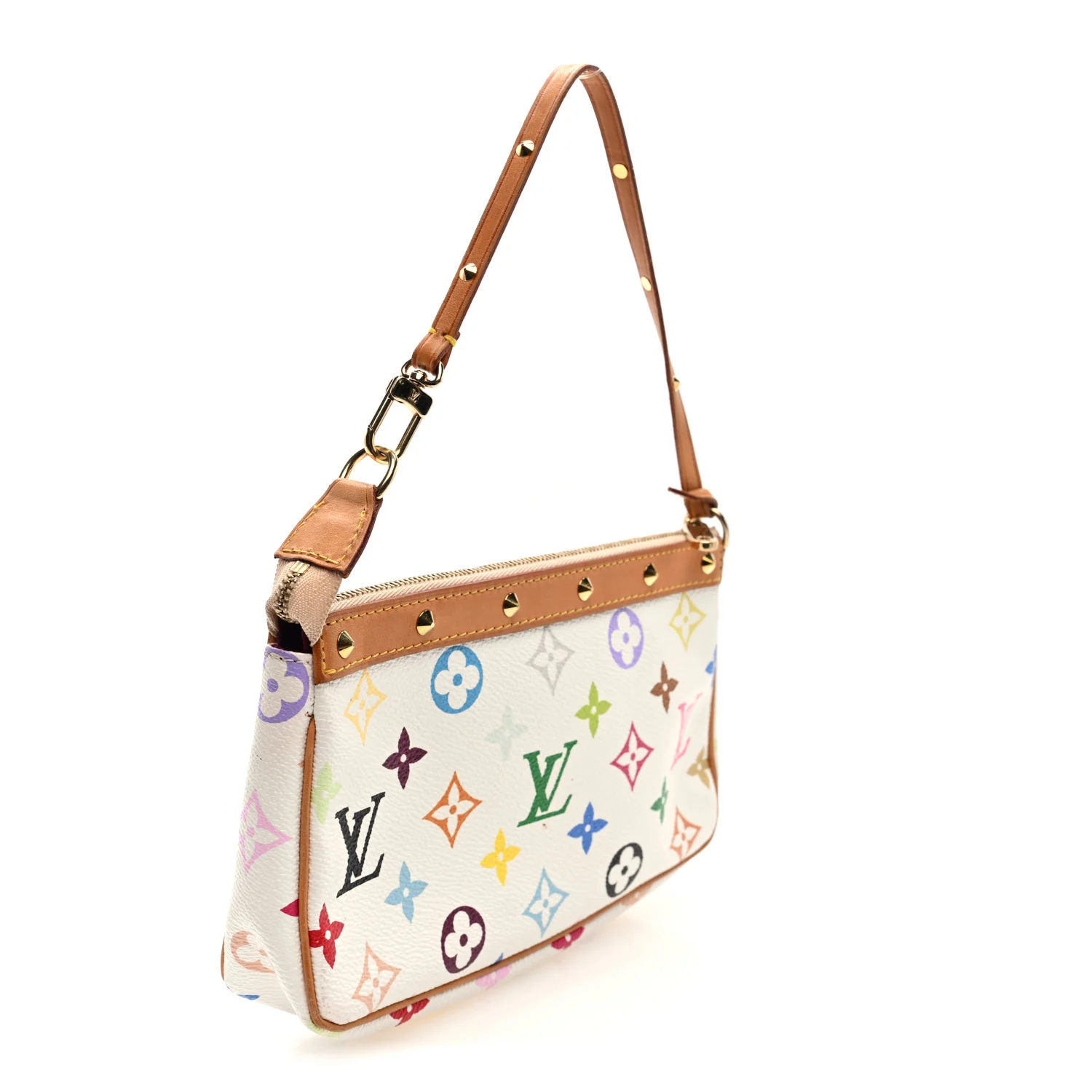 Monogram Multicolor Pochette Accessories White - Image 3