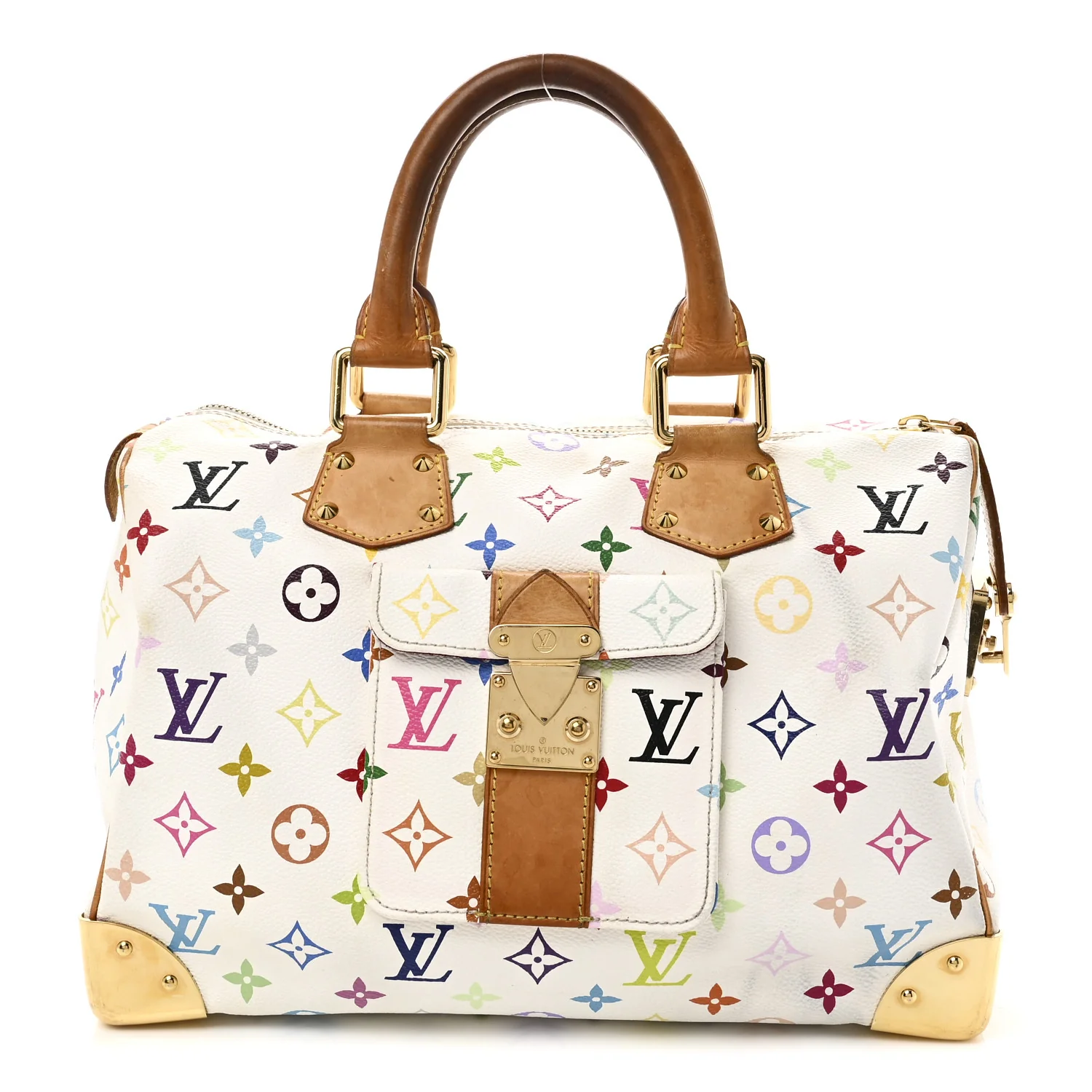 Monogram Multicolor Speedy 30 White