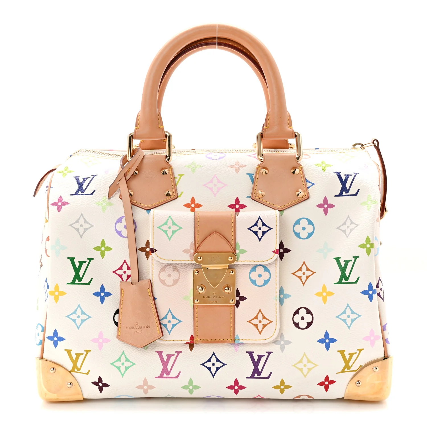 Monogram Multicolor Speedy 30 White