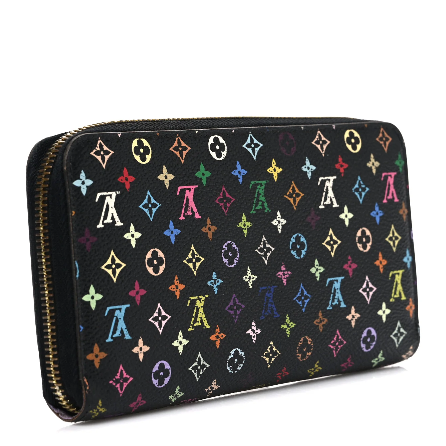 Monogram Multicolor Zippy Wallet Black Violet - Image 3