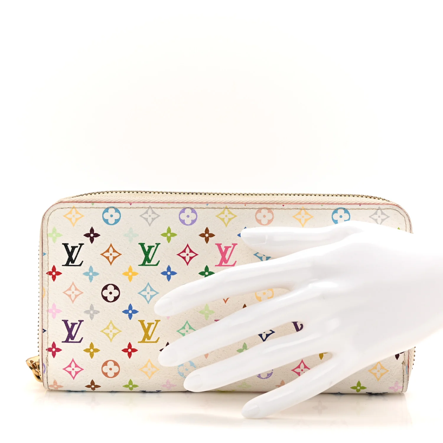 Monogram Multicolor Zippy Wallet White Litchi - Image 2