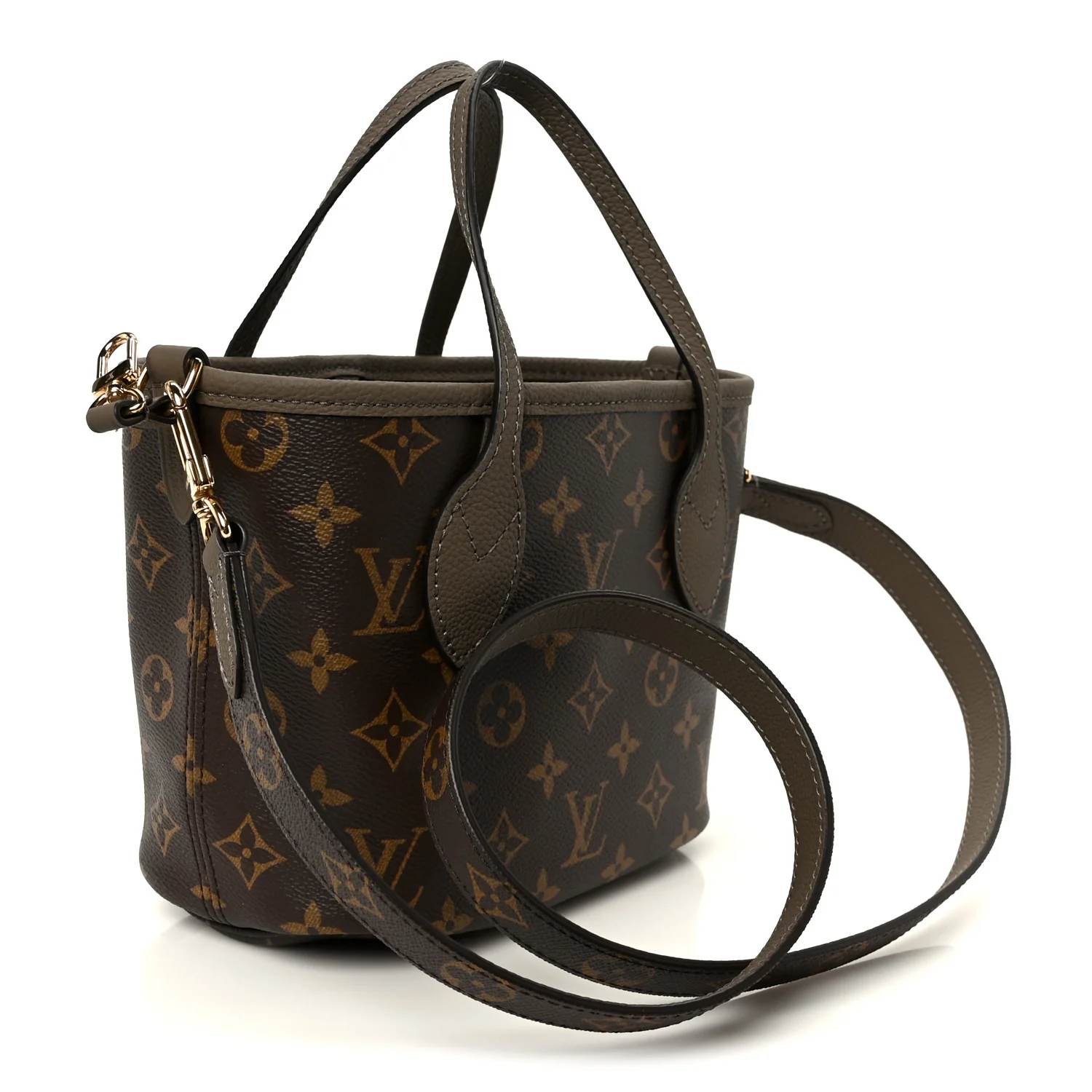 Monogram Neverfull Inside Out Bandouliere BB Dark Fango - Image 5