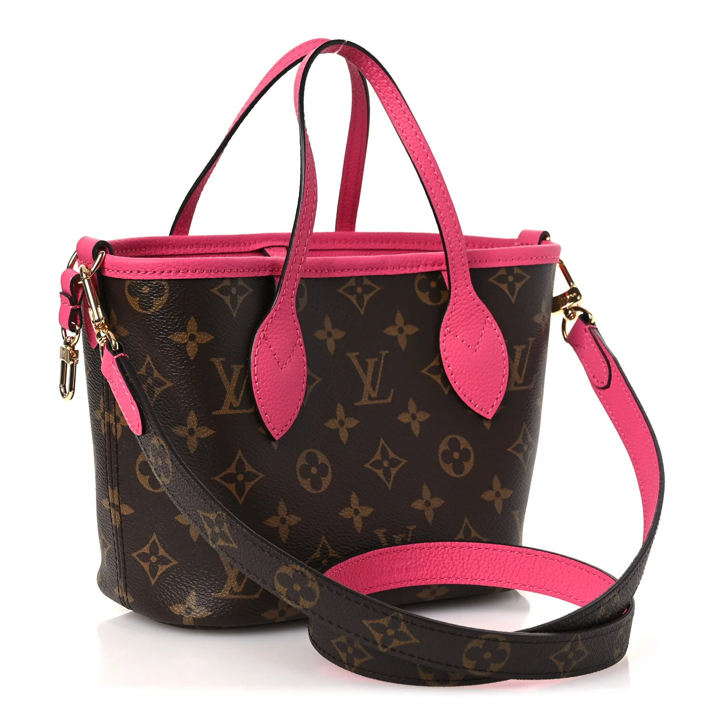 Monogram Neverfull Inside Out Bandouliere BB Rose Pondichery - Image 6