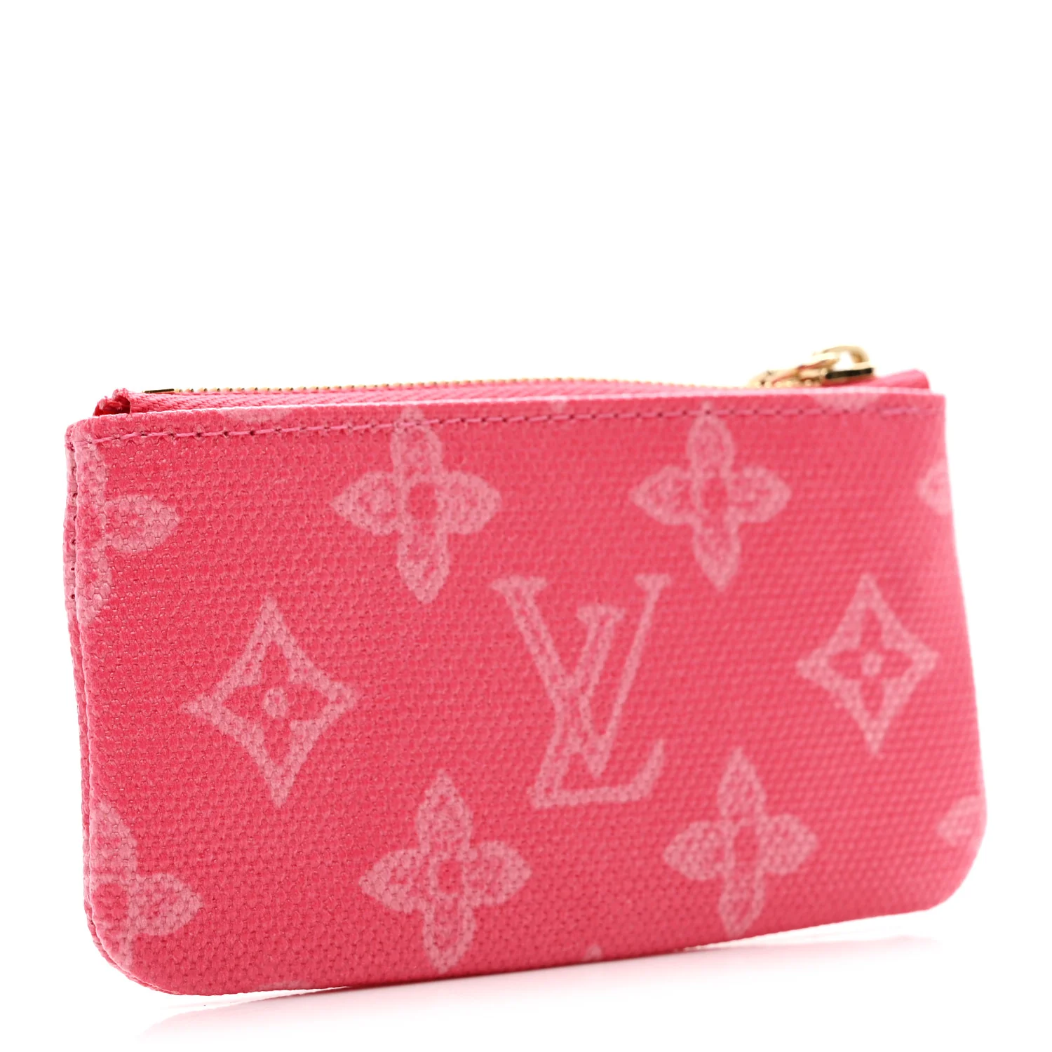 Monogram Origine Lin Key Pouch Rose Ruban - Image 3