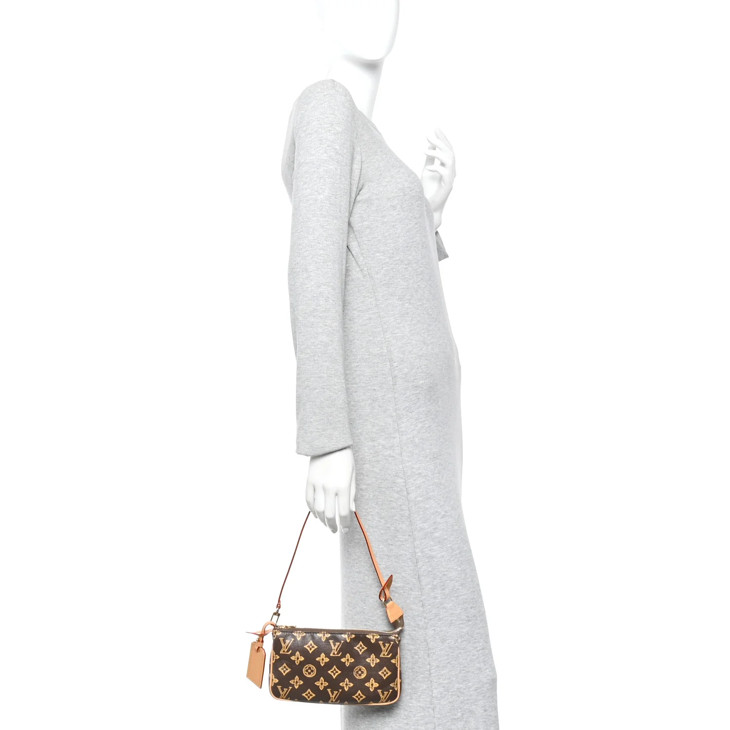 Monogram Origine Lin Pochette Accessories Dark Chocolate - Image 2