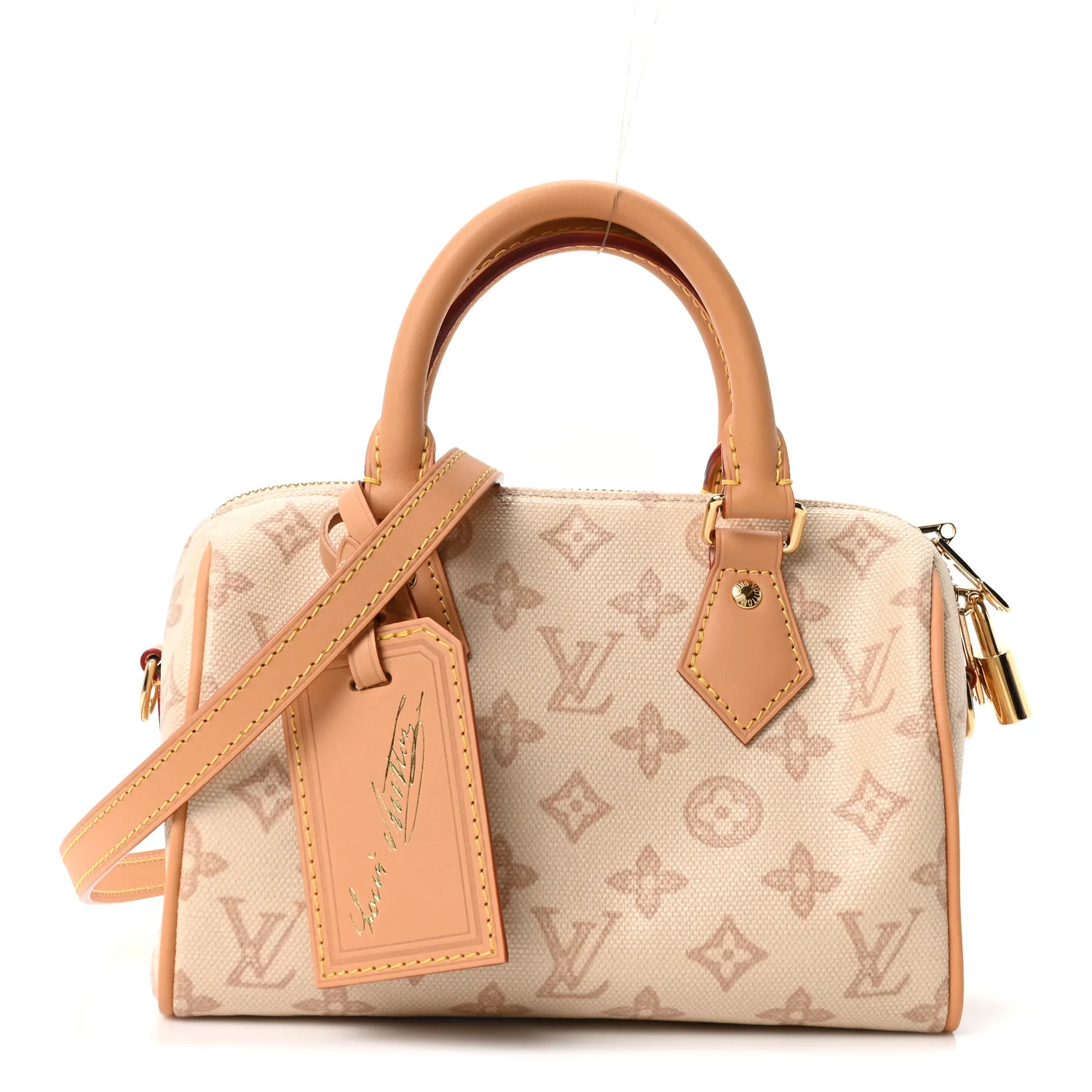 Monogram Origine Lin Speedy Bandouliere 20 Linen