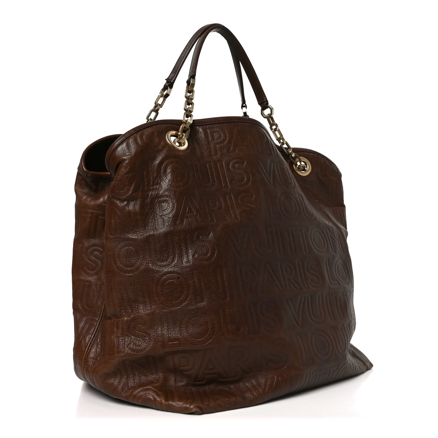 Monogram Paris Souple Whisper GM Chocolate - Image 3