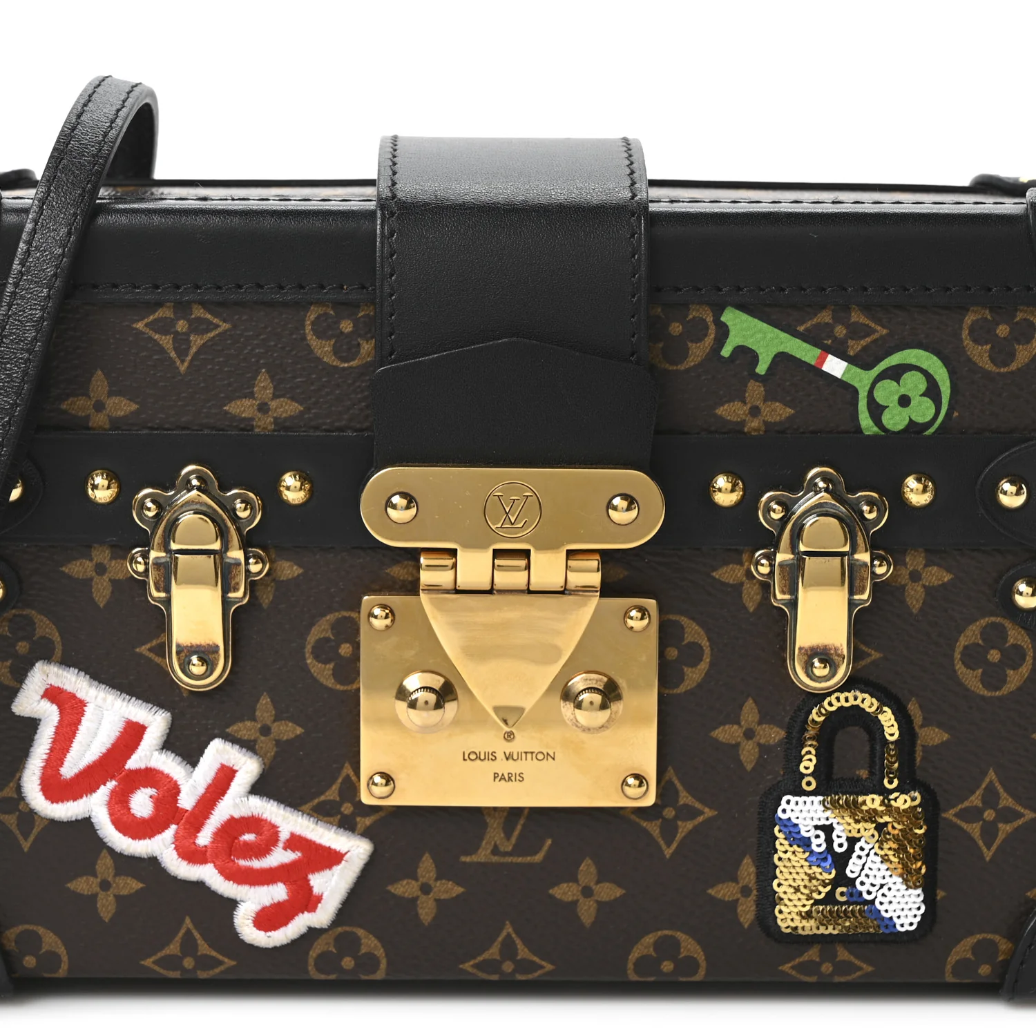 Monogram Patches Petite Malle Black - Image 7