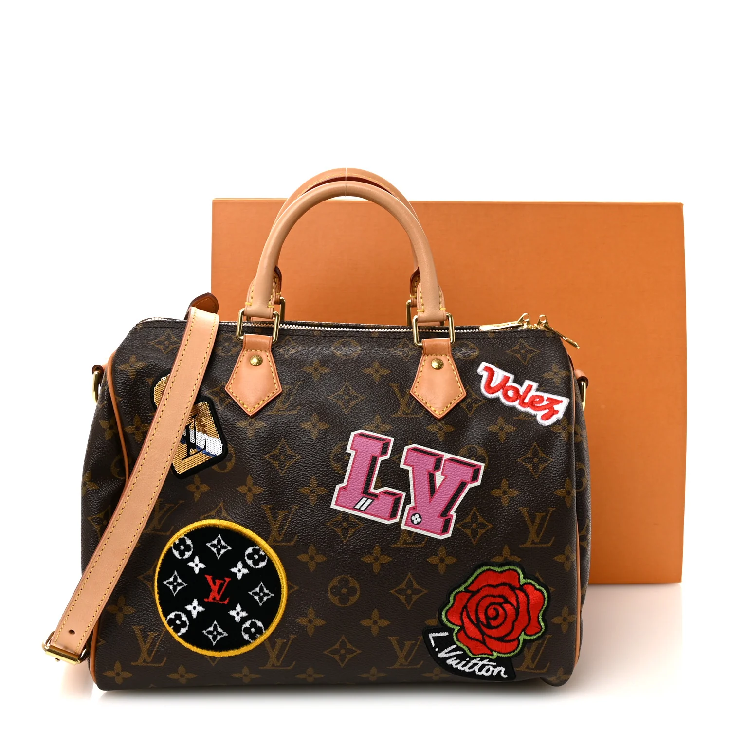 Monogram Patches Speedy Bandouliere 30 - Image 11