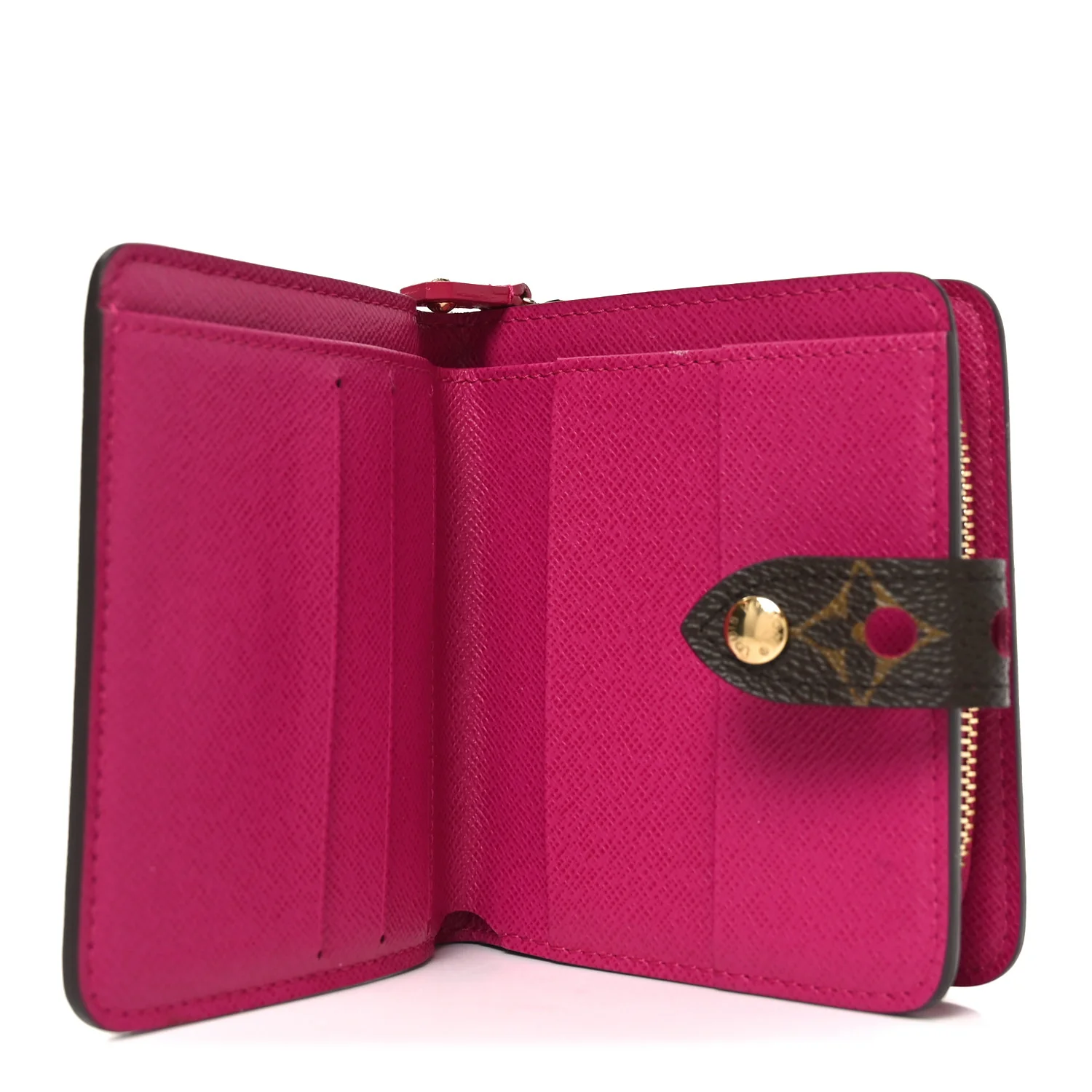Monogram Perforated Compact Zipped Wallet Fuchsia - Image 5