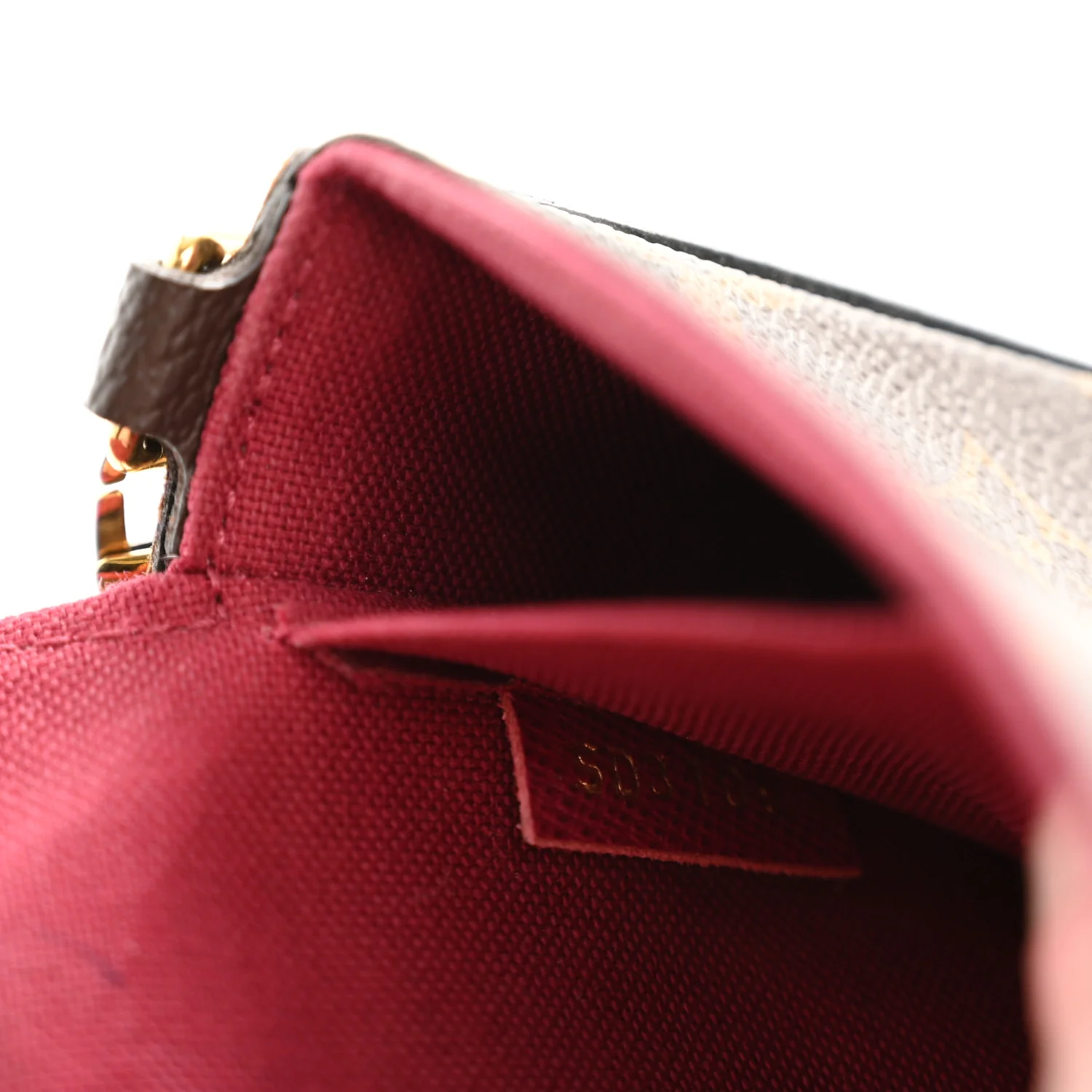 Monogram Pochette Felicie Chain Wallet Fuchsia - Image 9