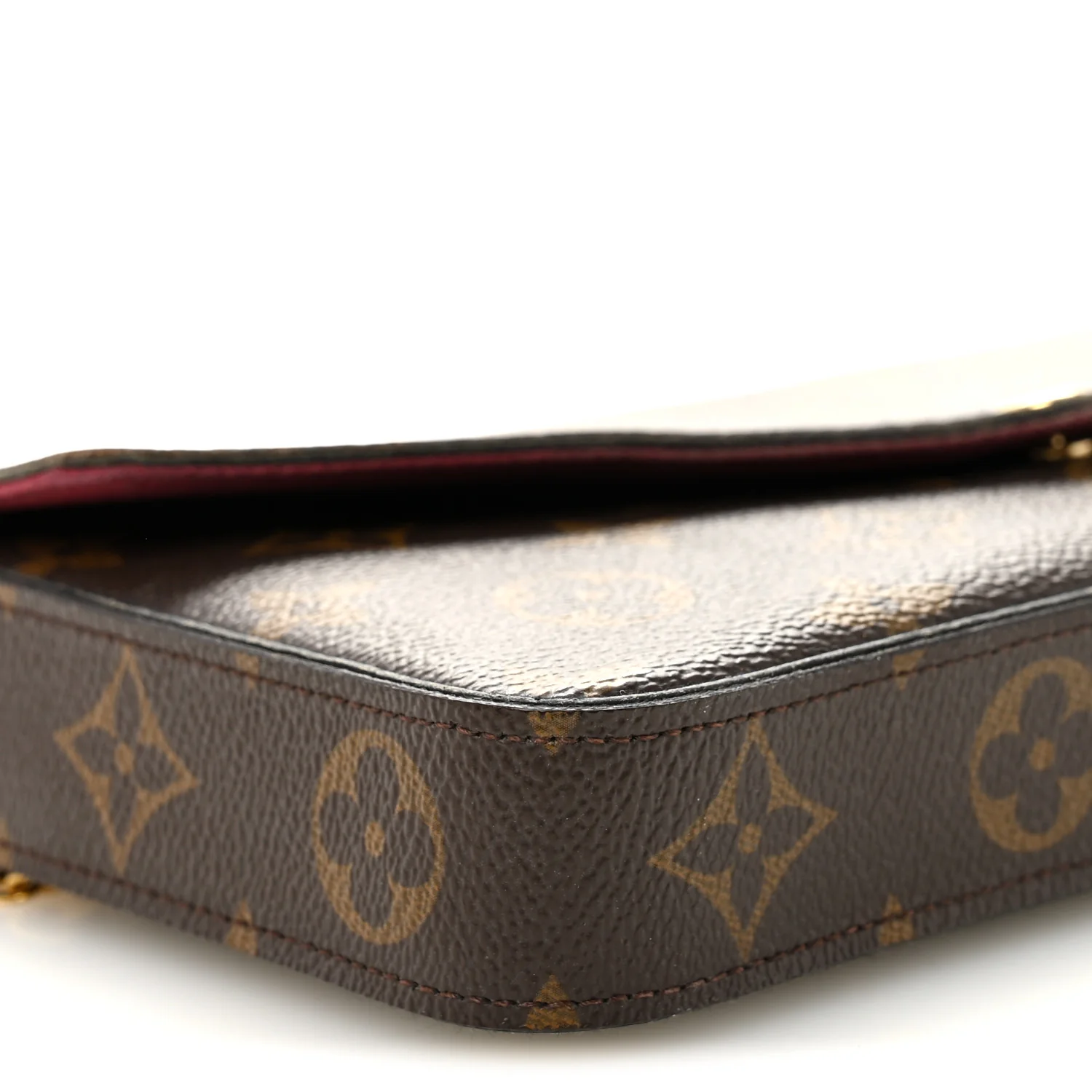Monogram Pochette Felicie Chain Wallet Fuchsia - Image 10