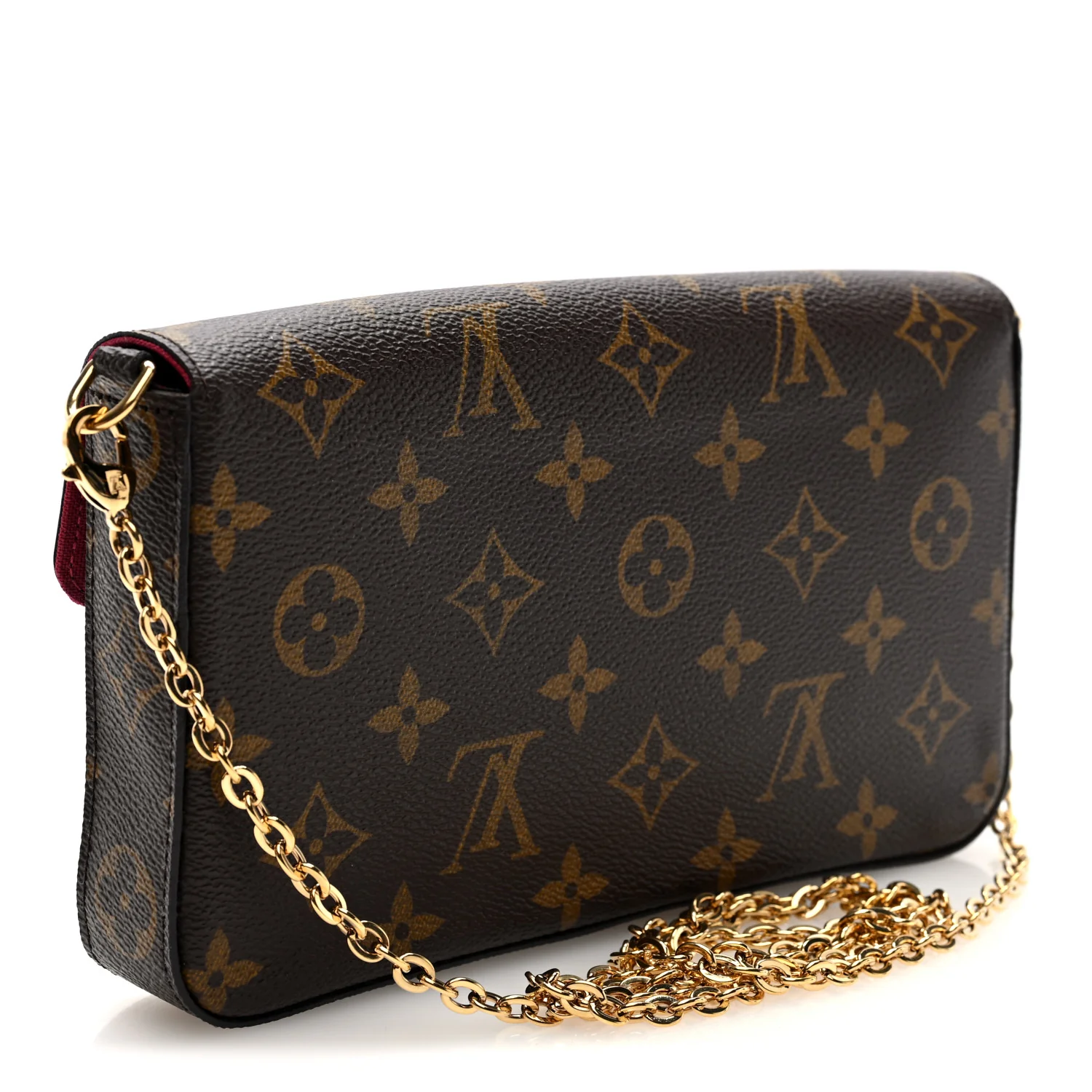Monogram Pochette Felicie Chain Wallet Fuchsia - Image 3