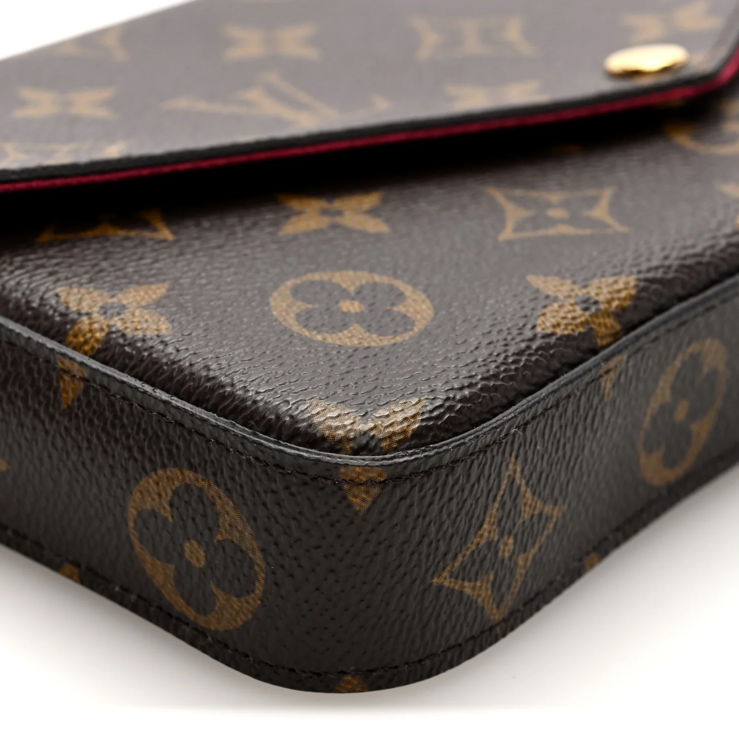 Monogram Pochette Felicie Chain Wallet Fuchsia - Image 8