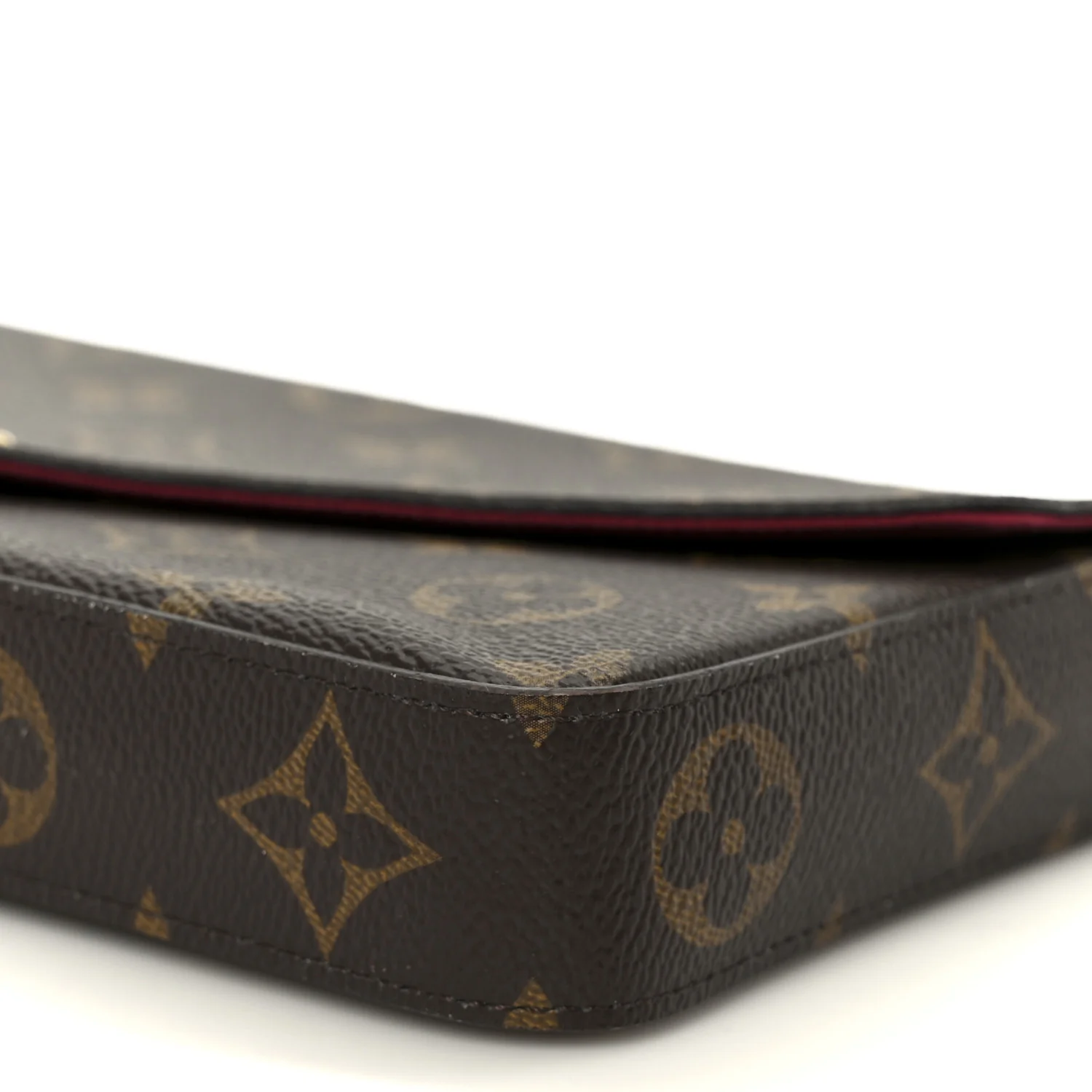Monogram Pochette Felicie Chain Wallet Fuchsia - Image 15