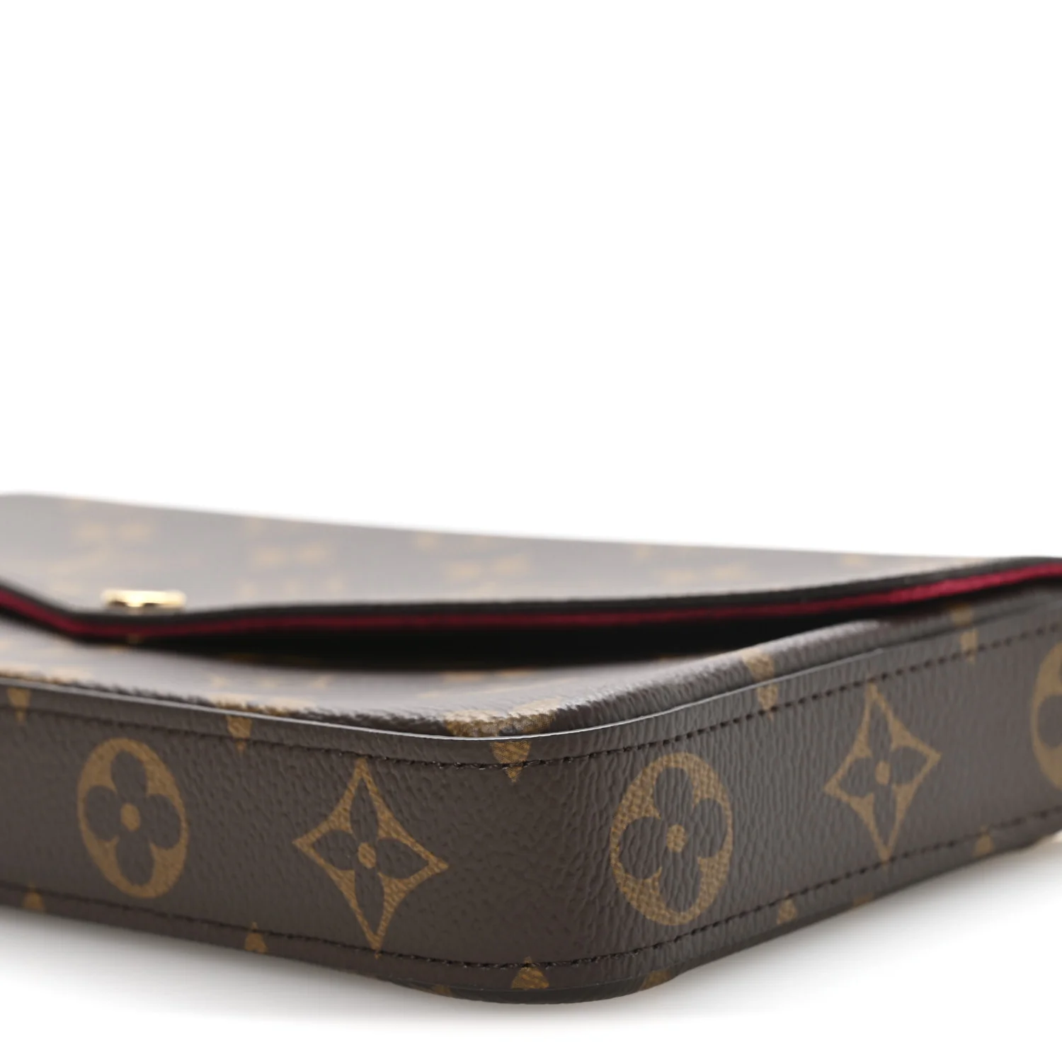Monogram Pochette Felicie Chain Wallet Fuchsia - Image 10