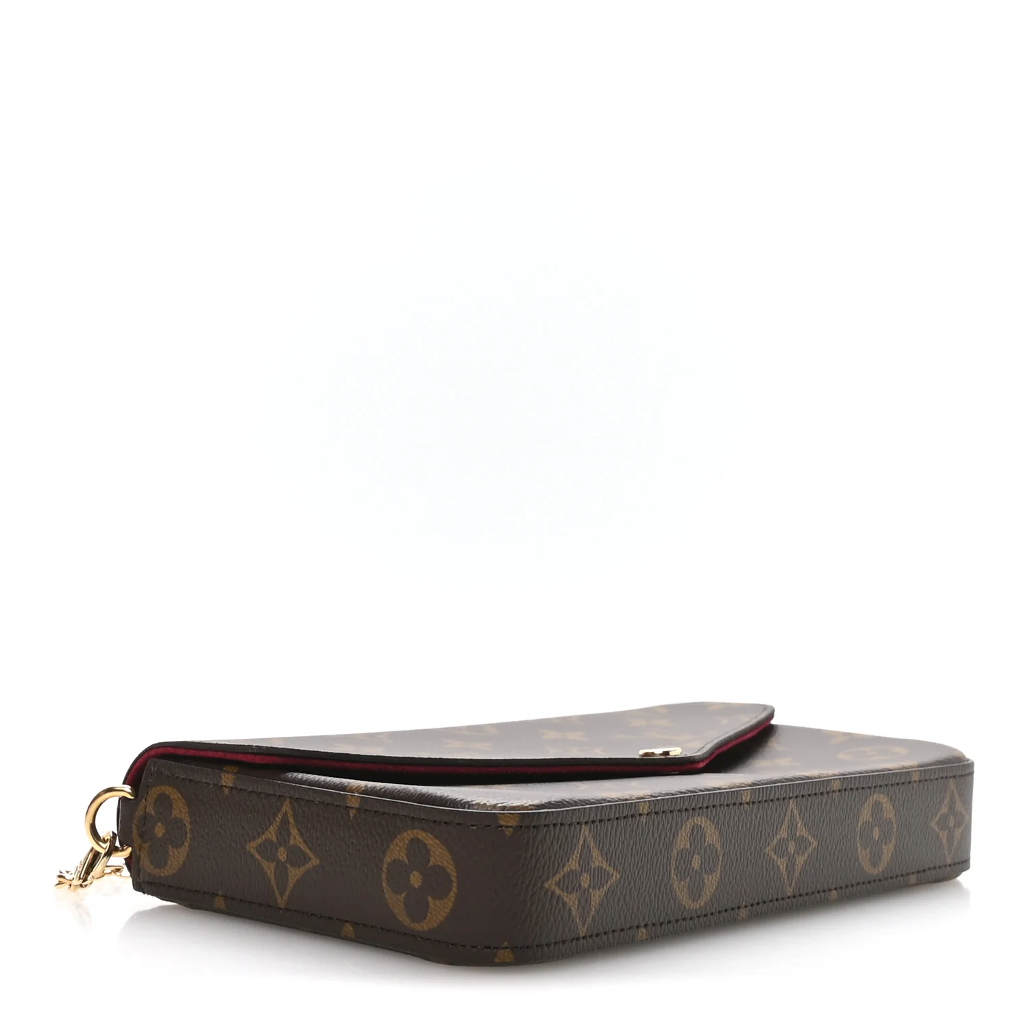 Monogram Pochette Felicie Chain Wallet Fuchsia - Image 5