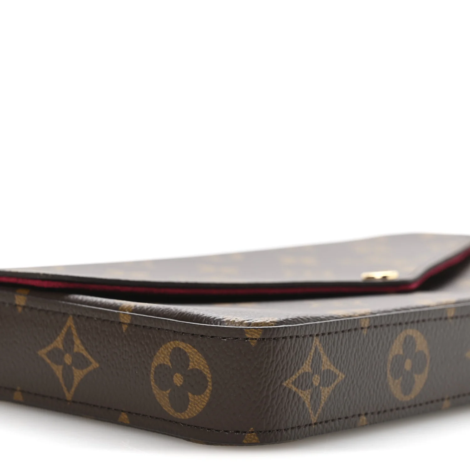 Monogram Pochette Felicie Chain Wallet Fuchsia - Image 9