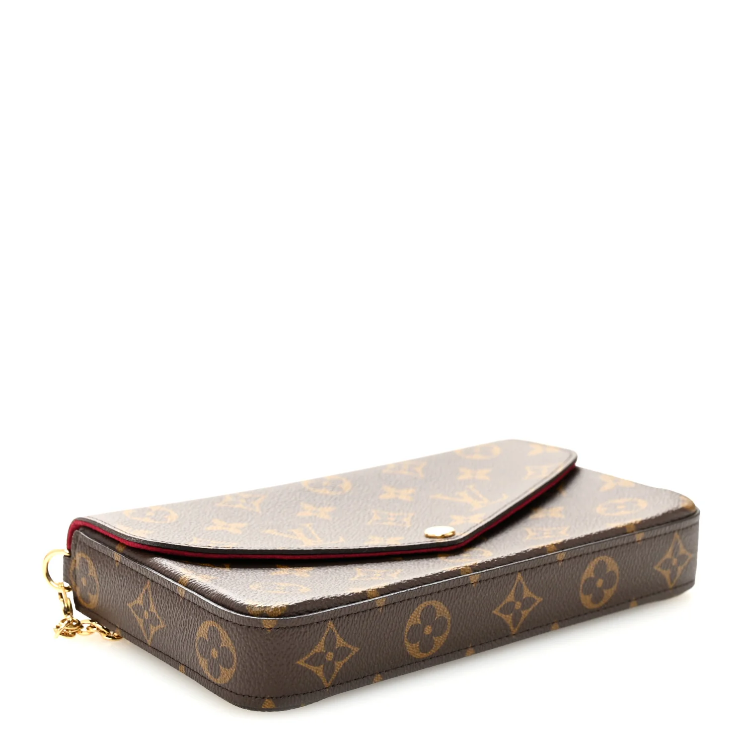 Monogram Pochette Felicie Chain Wallet Fuchsia - Image 5