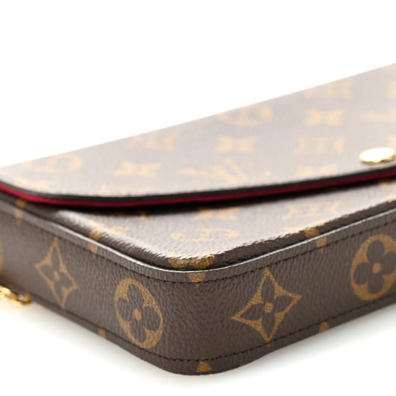 Monogram Pochette Felicie Chain Wallet Fuchsia - Image 8