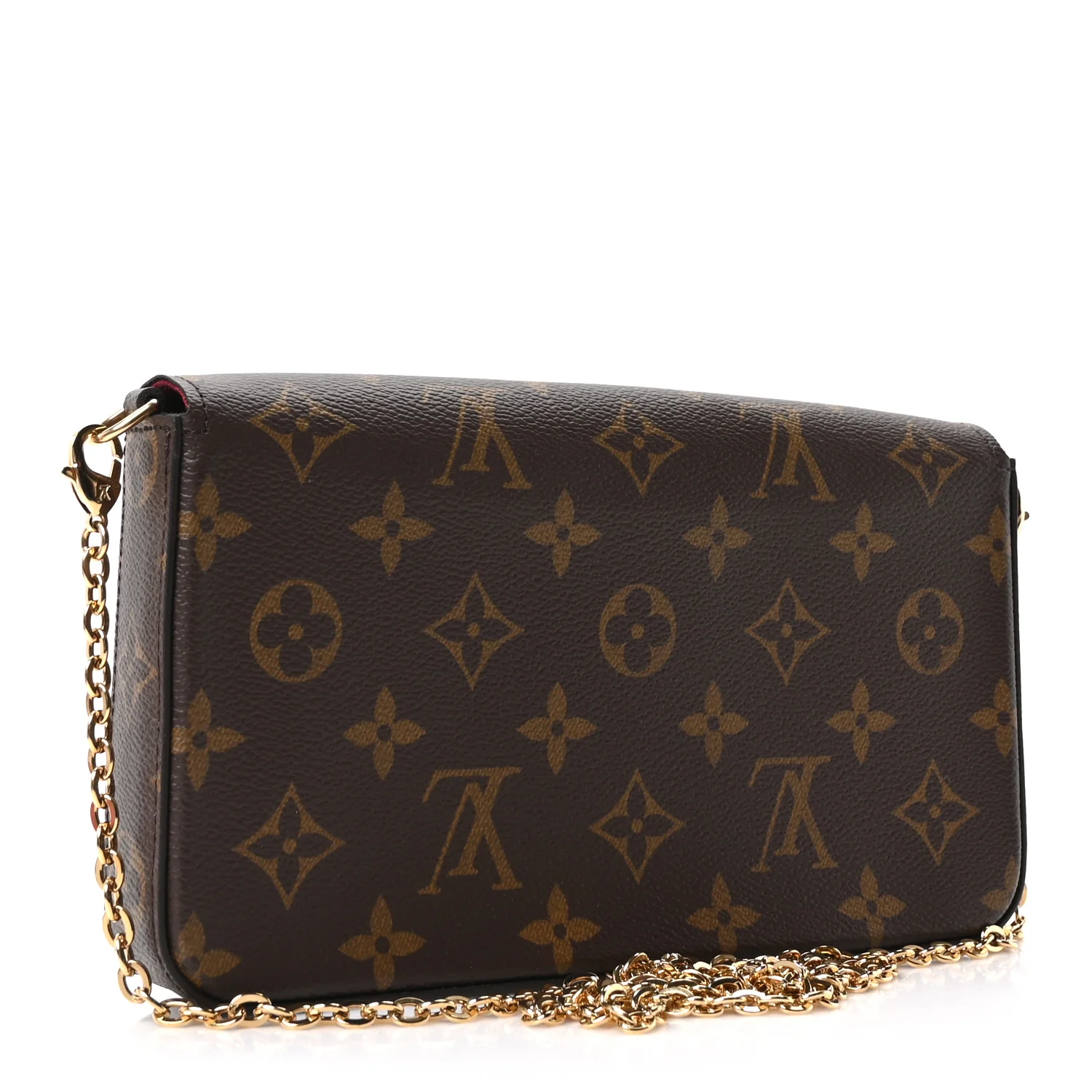 Monogram Pochette Felicie Chain Wallet Fuchsia - Image 3