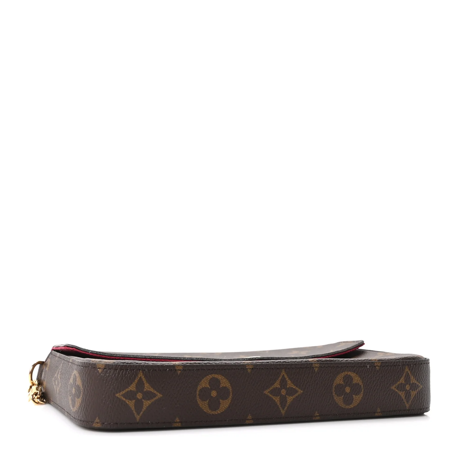 Monogram Pochette Felicie Chain Wallet Fuchsia - Image 5