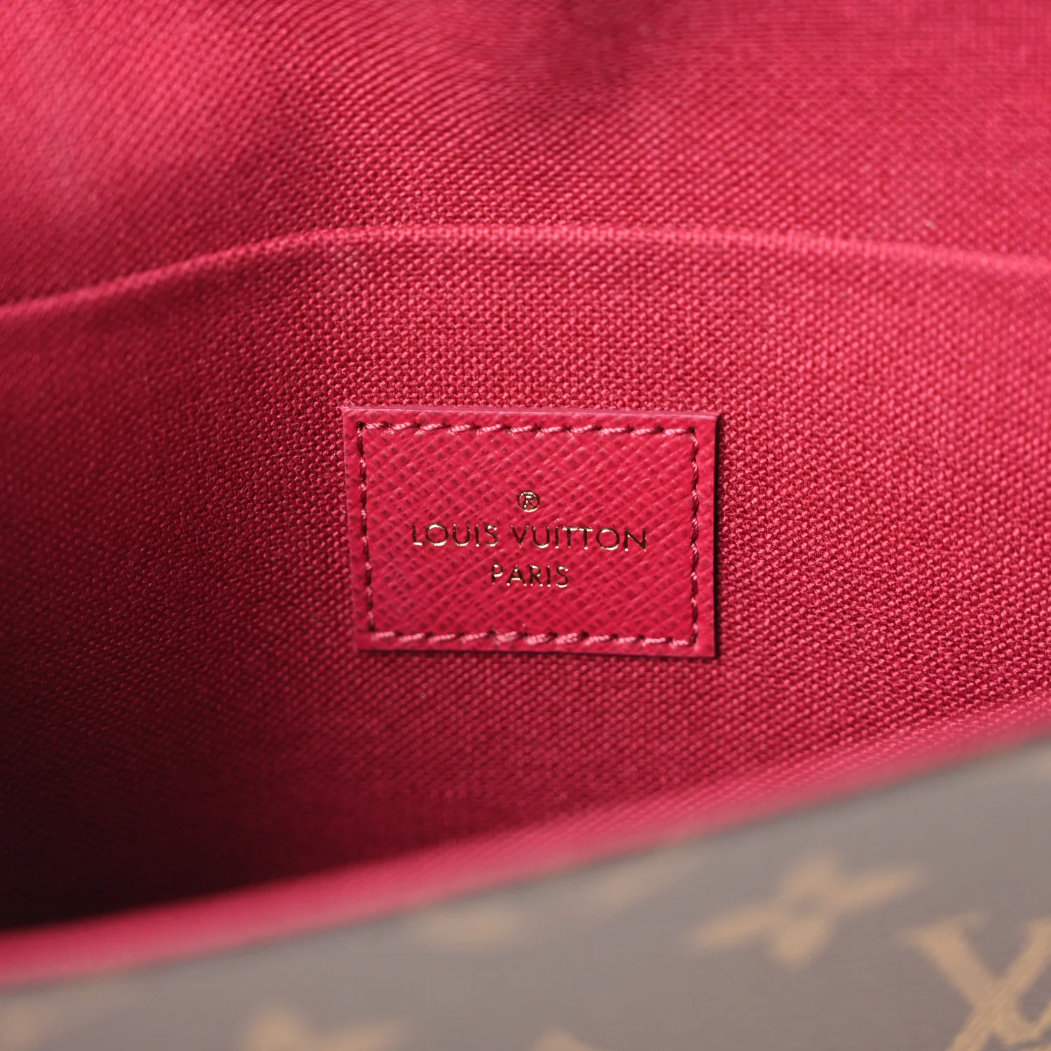 Monogram Pochette Felicie Chain Wallet Fuchsia - Image 8