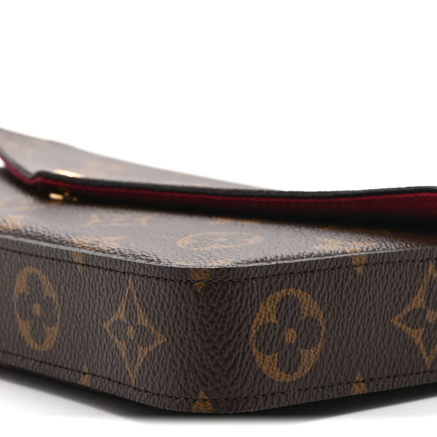 Monogram Pochette Felicie Chain Wallet Fuchsia - Image 11
