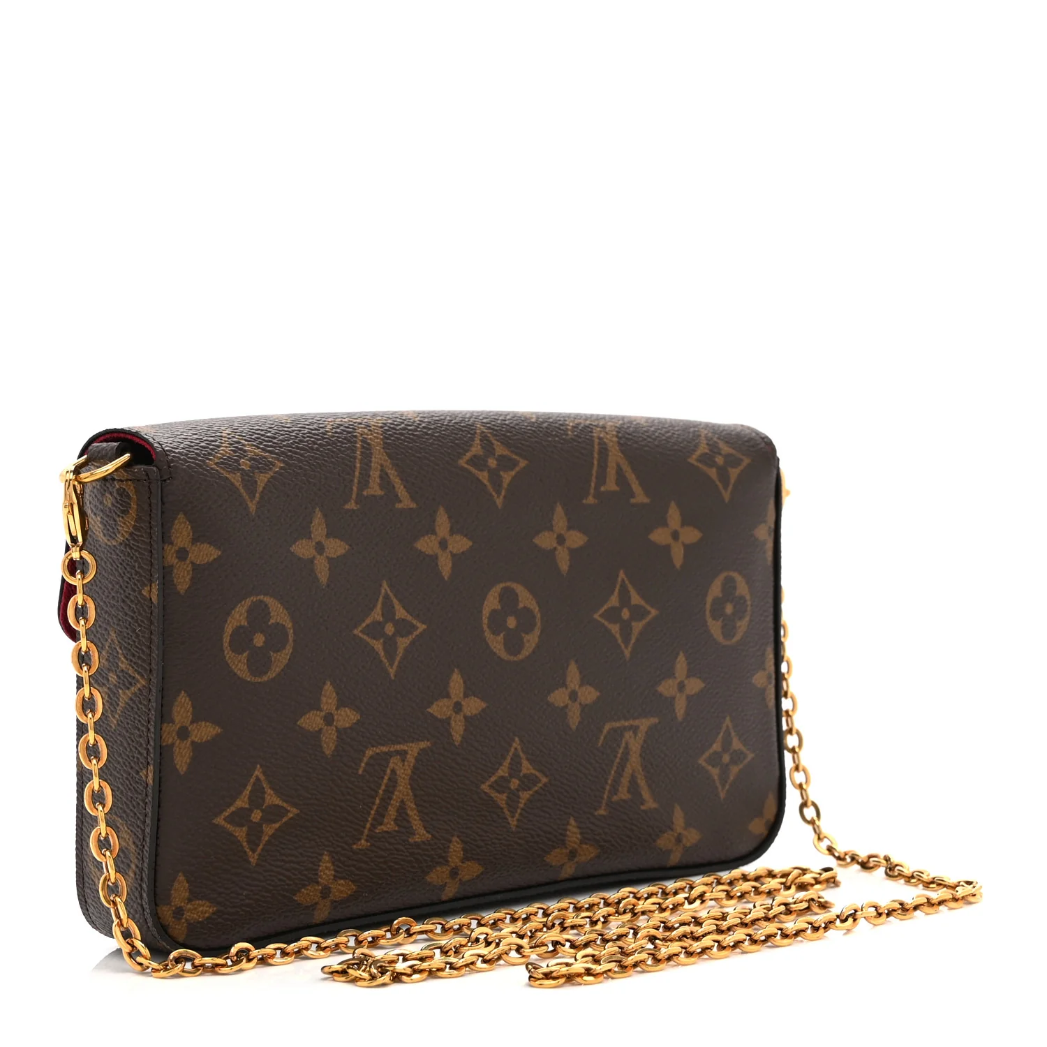 Monogram Pochette Felicie Chain Wallet Fuchsia - Image 4