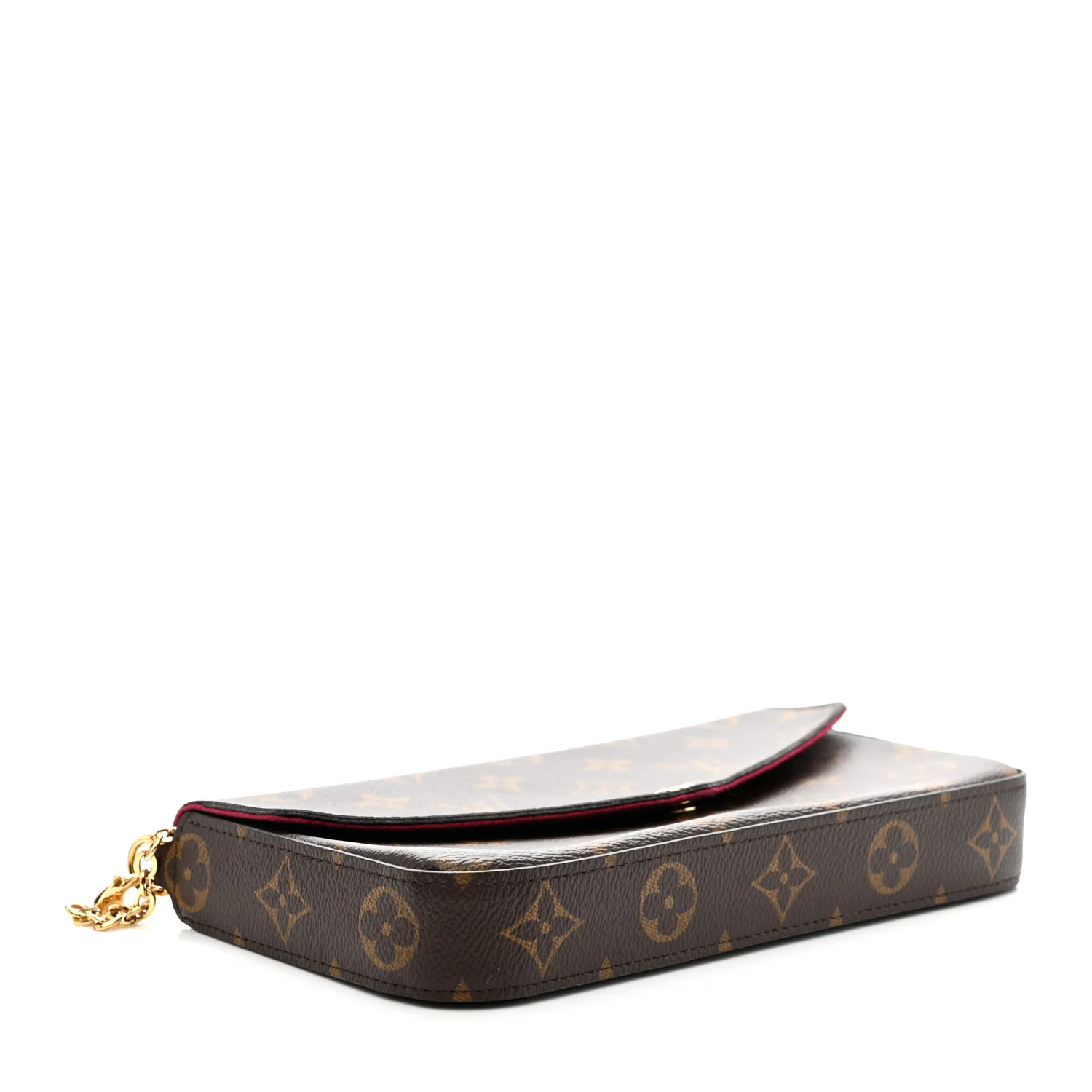 Monogram Pochette Felicie Chain Wallet Fuchsia - Image 5