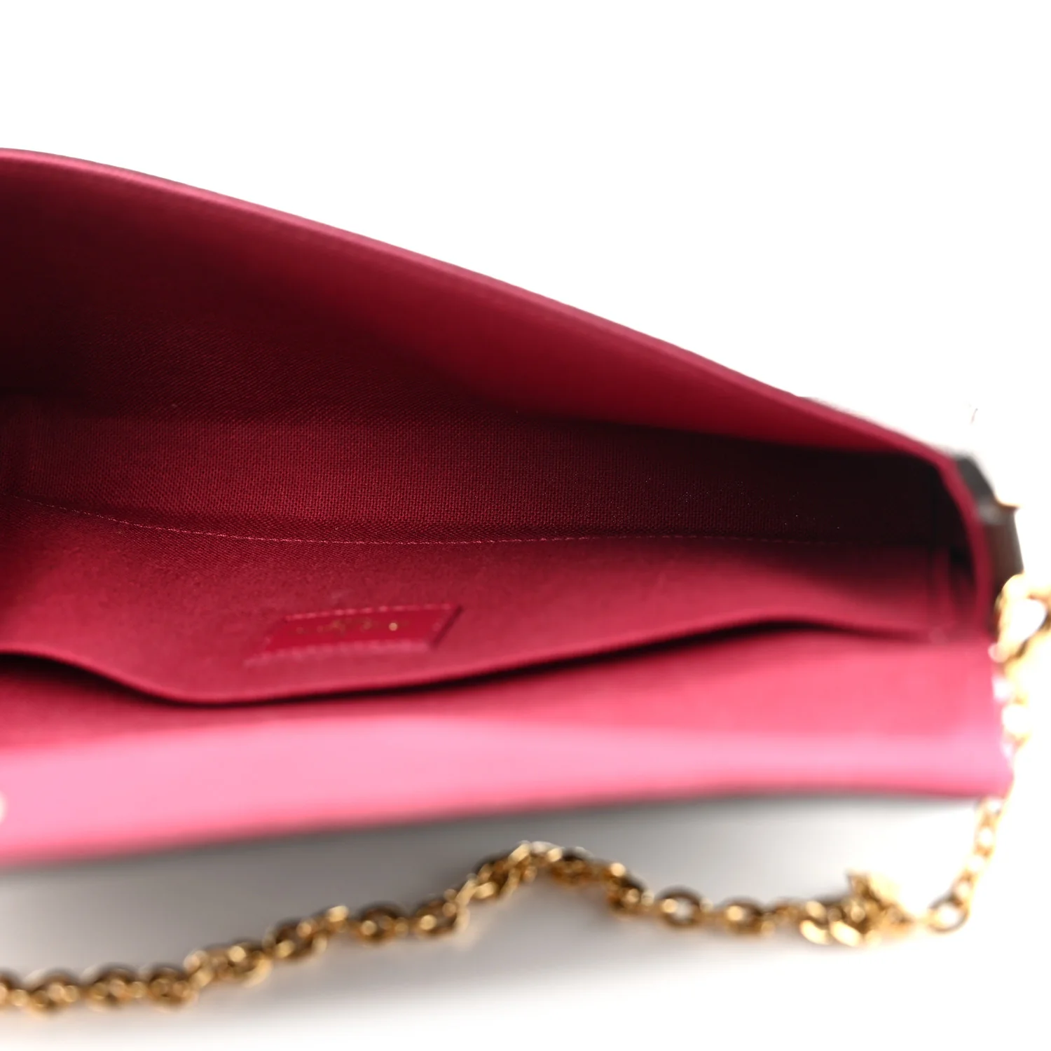 Monogram Pochette Felicie Chain Wallet Fuchsia - Image 6