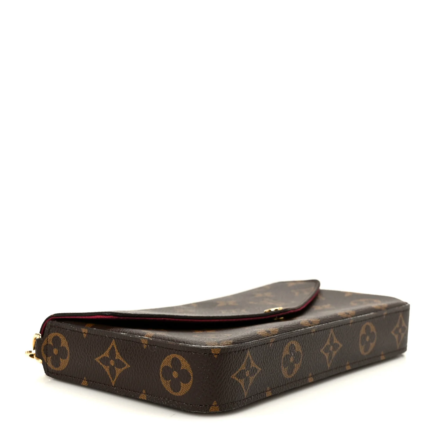 Monogram Pochette Felicie Chain Wallet Fuchsia - Image 5