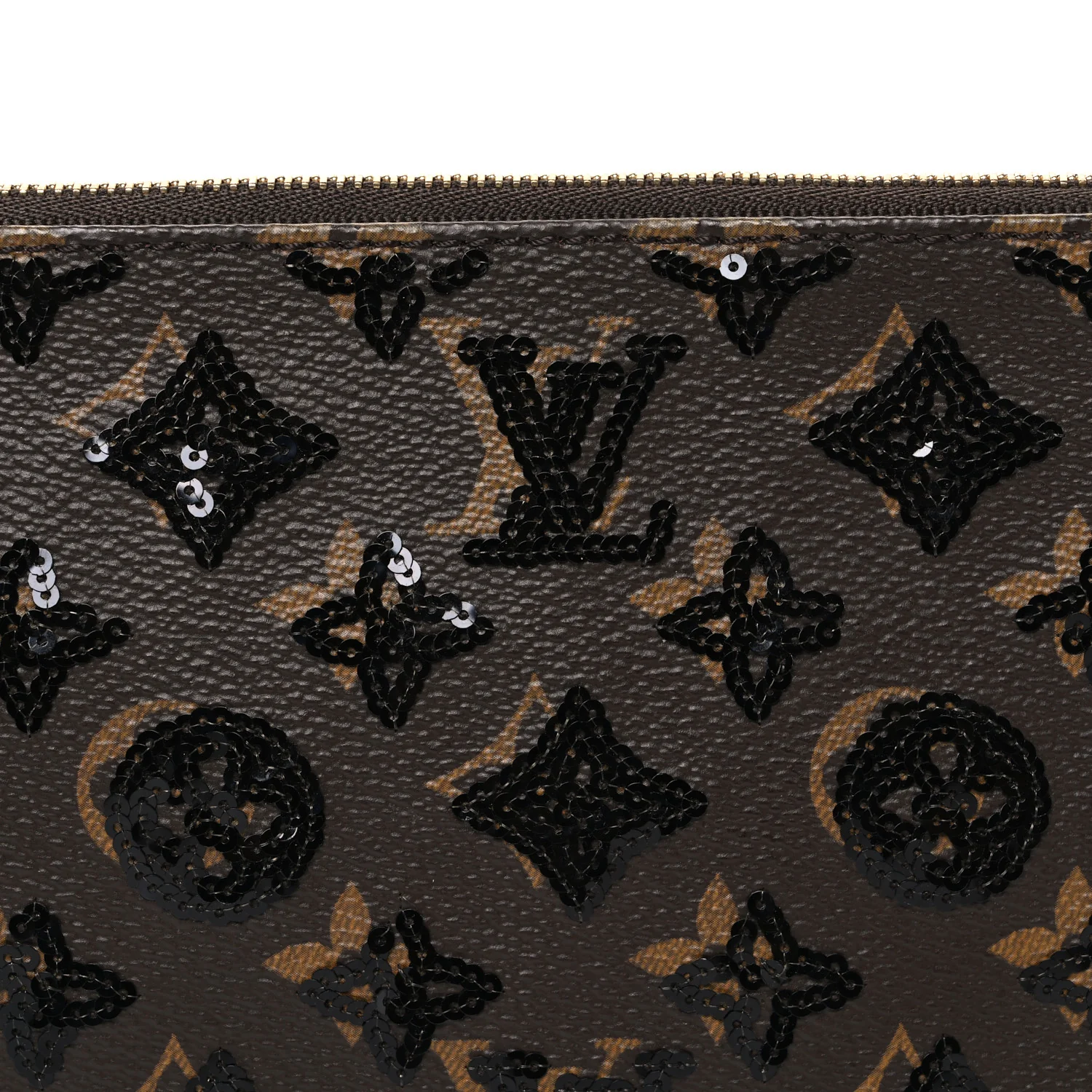 Monogram Sequins Pochette Accessories Black - Image 7