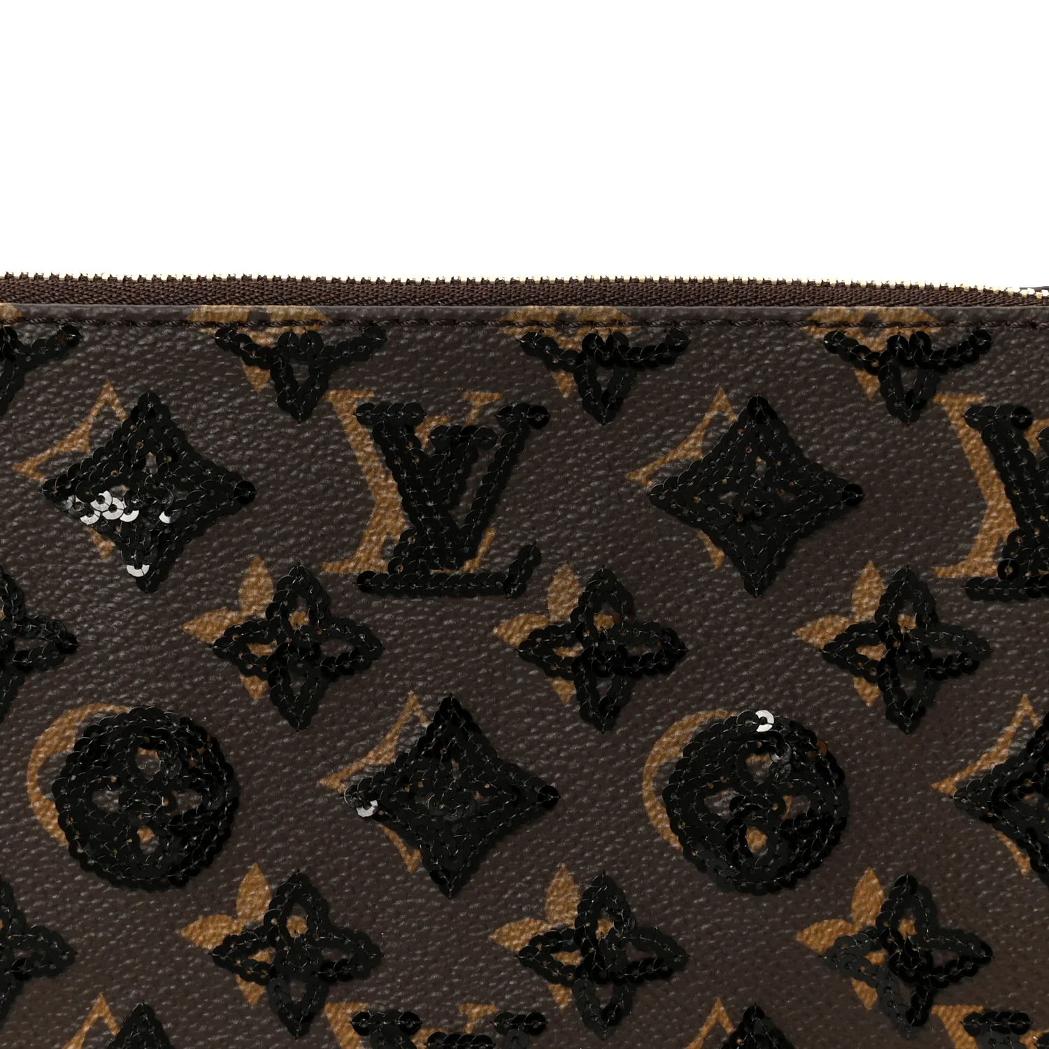 Monogram Sequins Pochette Accessories Black - Image 6