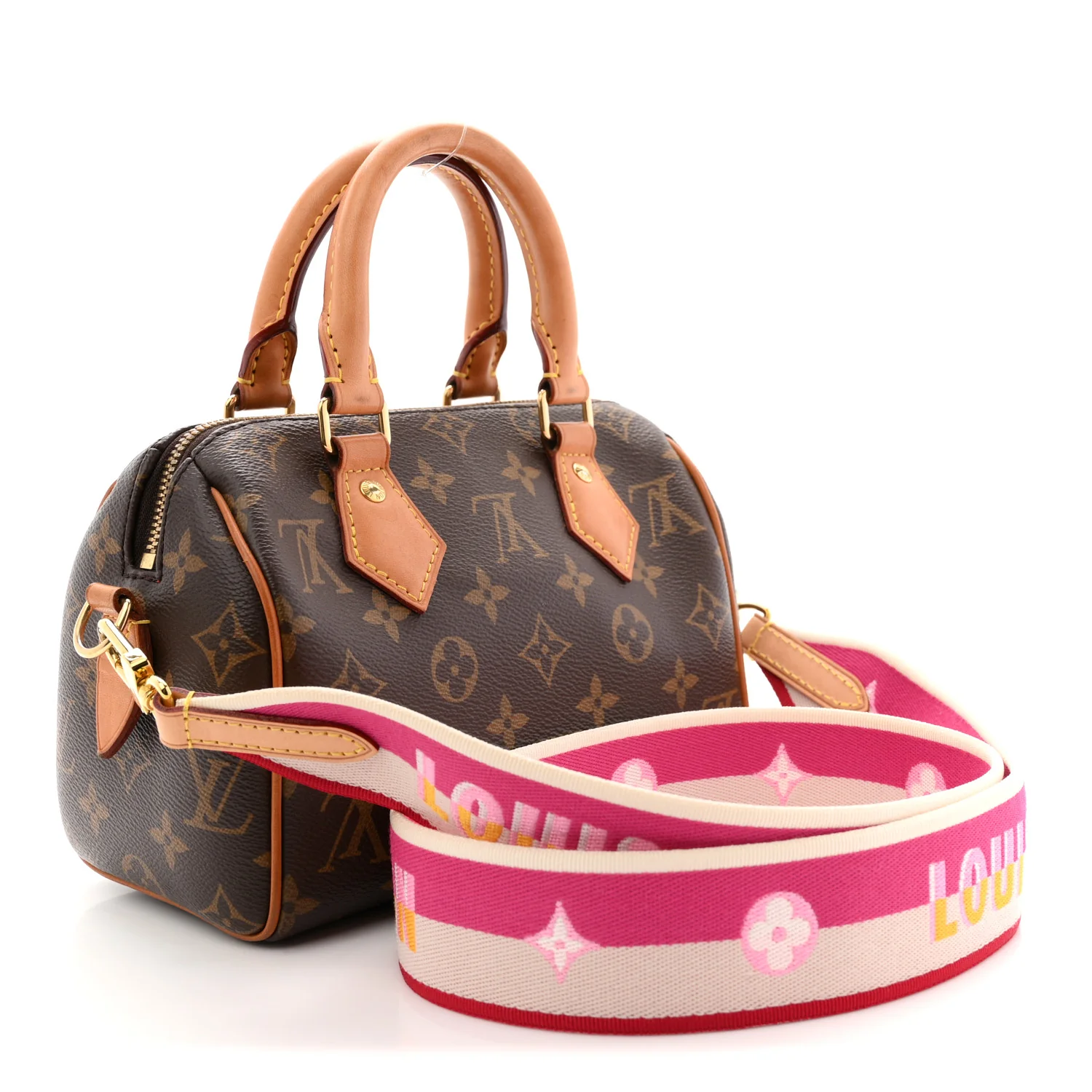 Monogram Speedy Bandouliere 20 Fuchsia - Image 3