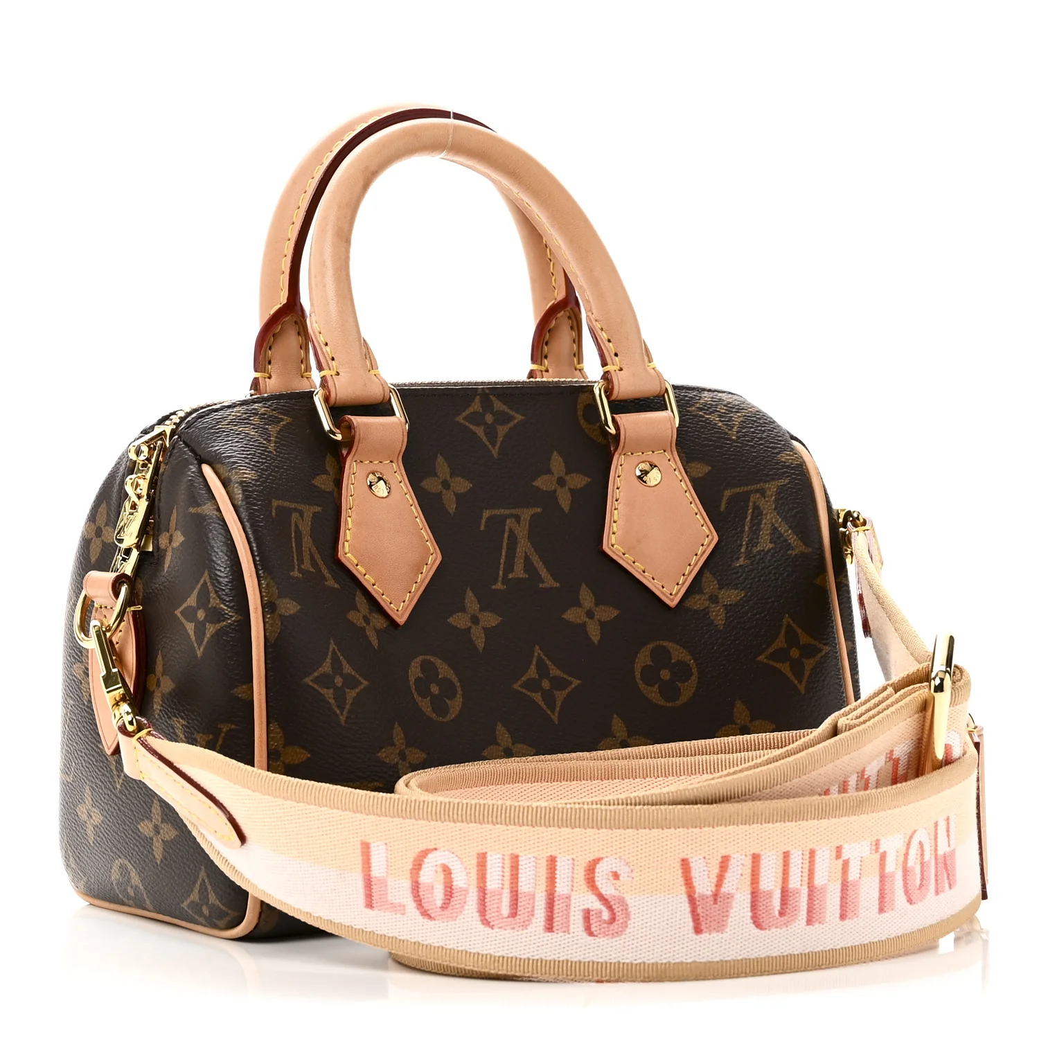 Monogram Speedy Bandouliere 20 Pink Orange - Image 3