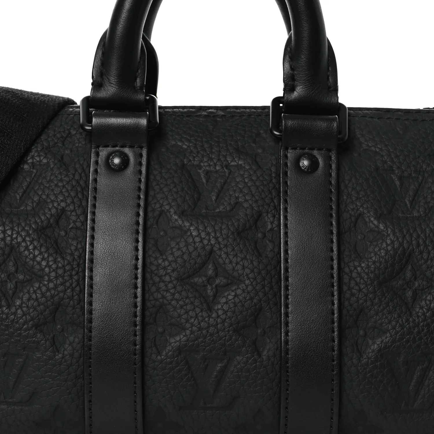 Monogram Taurillon Keepall Bandouliere 25 Black - Image 6