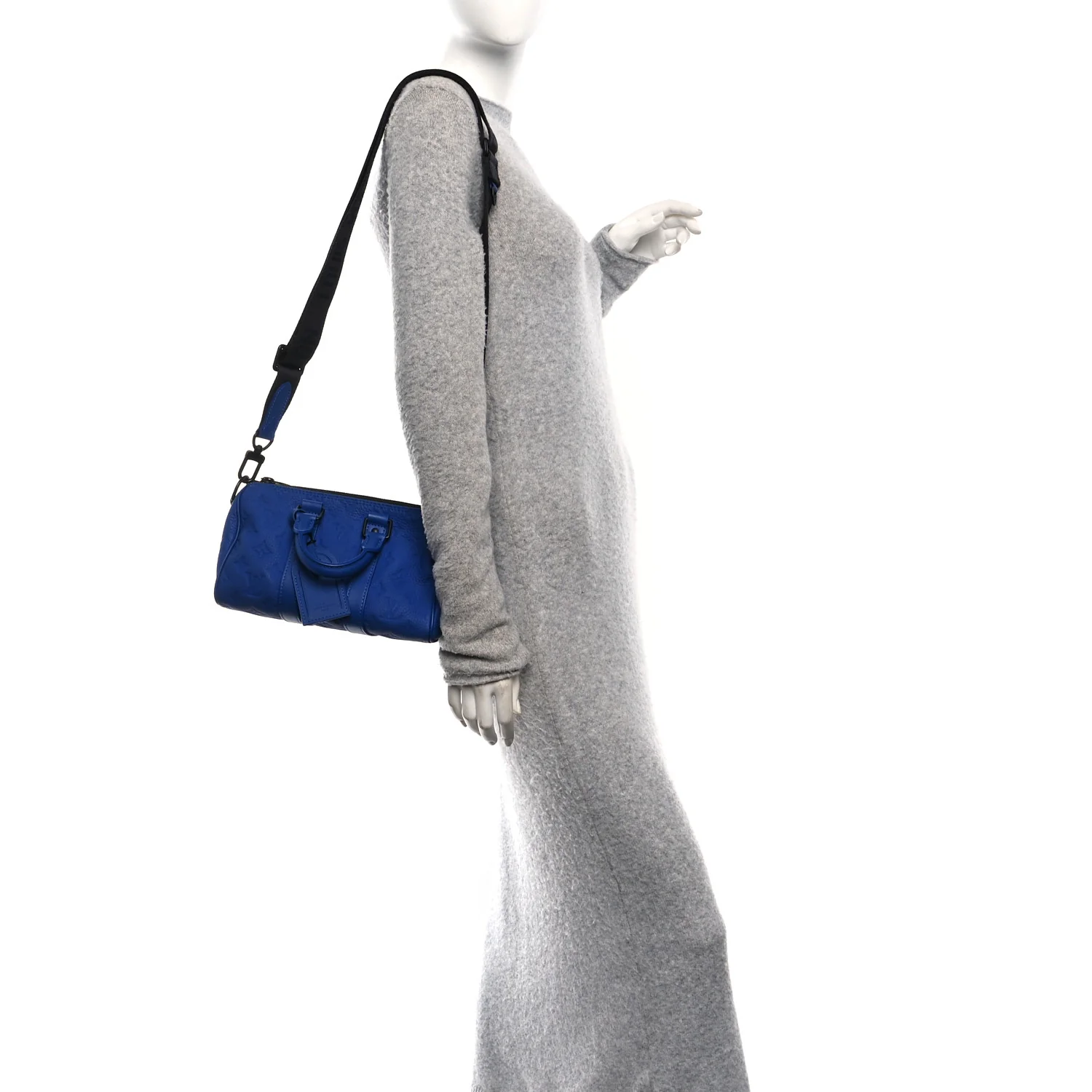 Monogram Taurillon Keepall Bandouliere 25 Racing Blue - Image 2