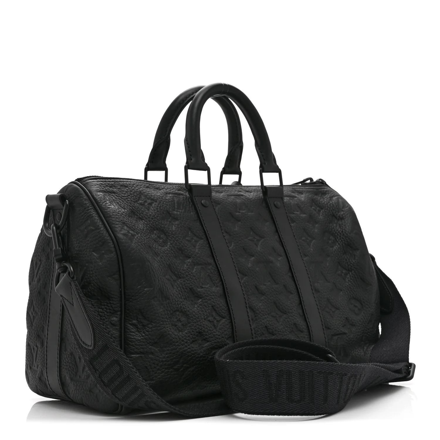 Monogram Taurillon Keepall Bandouliere 35 Black - Image 3