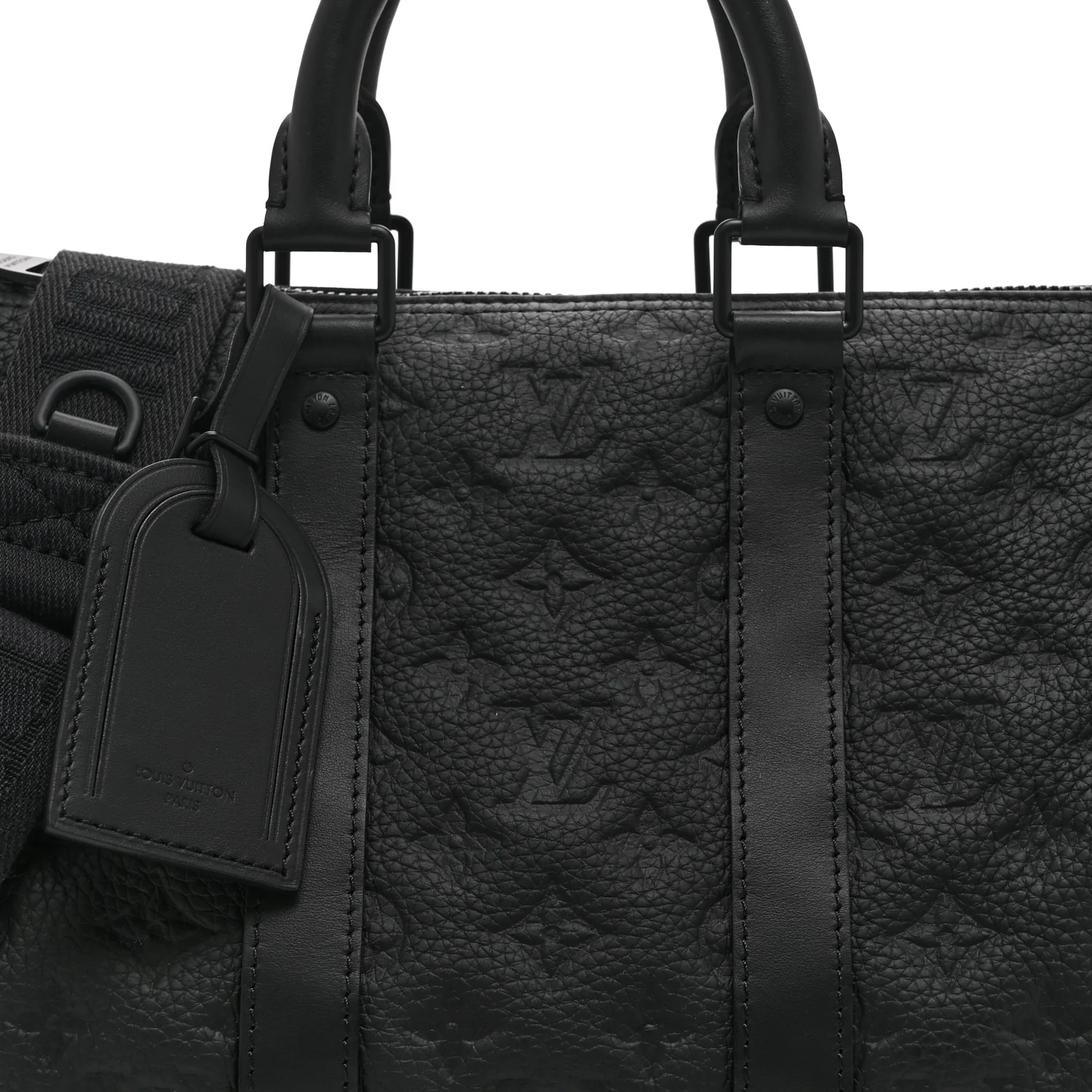 Monogram Taurillon Keepall Bandouliere 35 Black - Image 7
