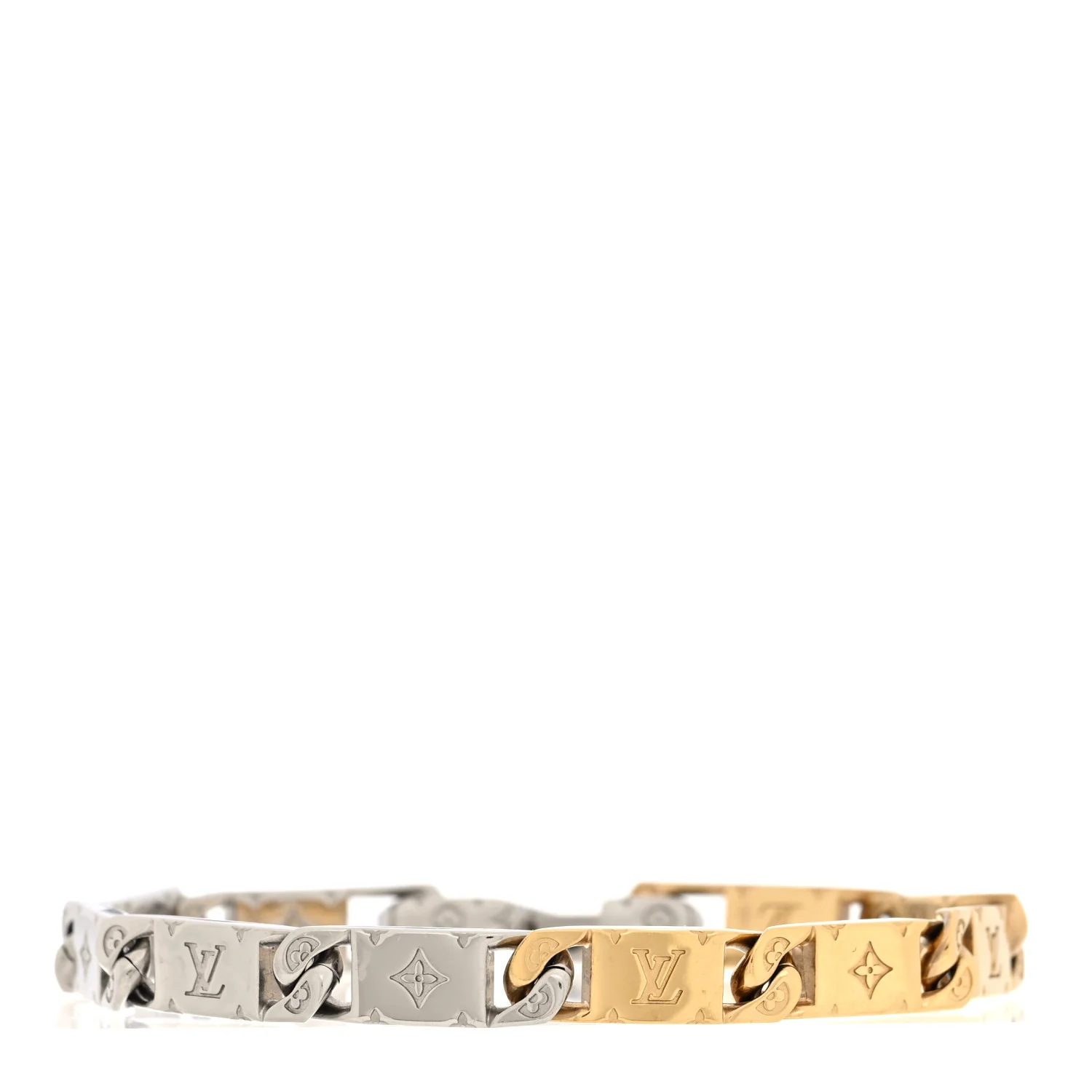 Monogram Tied Up Bracelet M Silver Gold