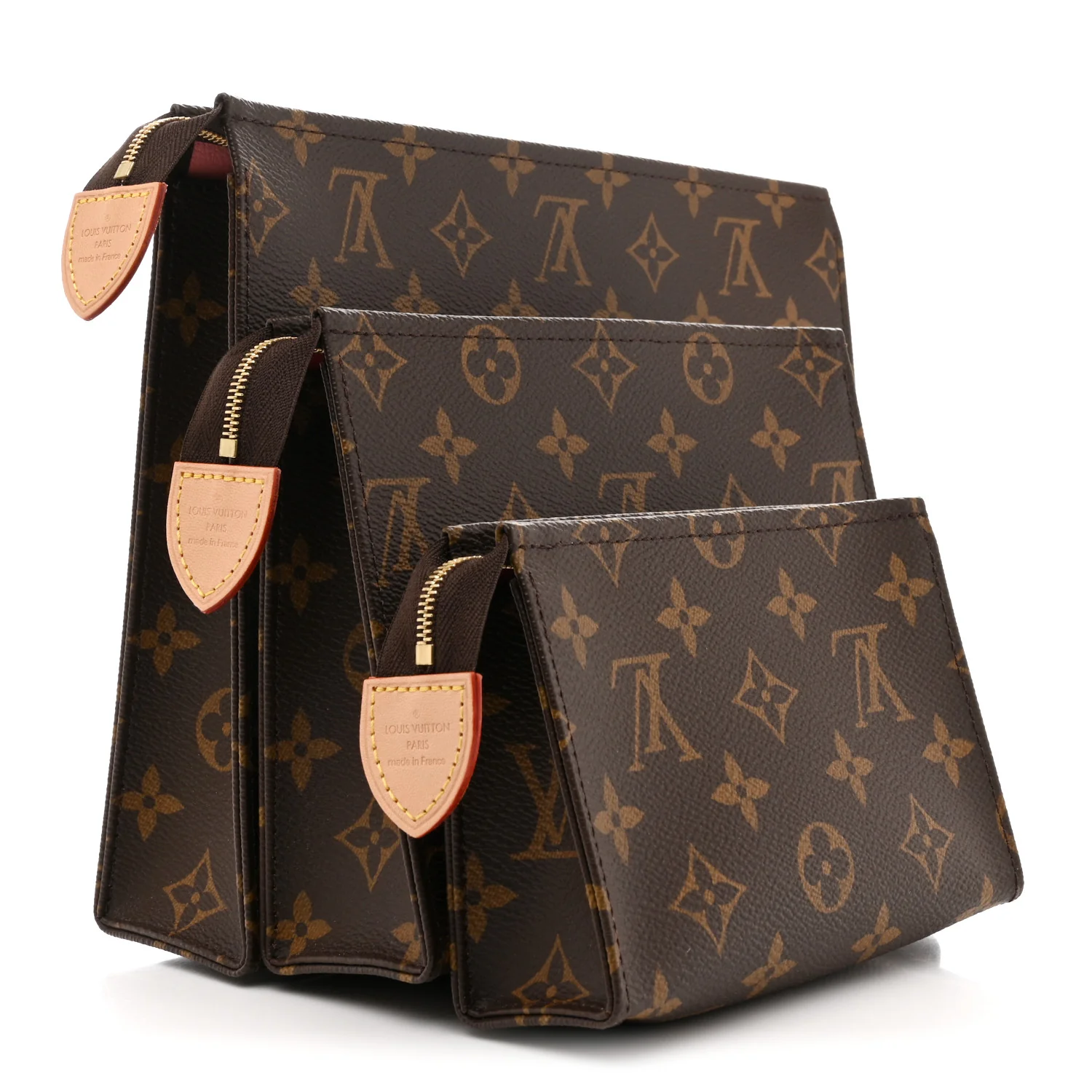 Monogram Trio Toilet Pouch Set - Image 4