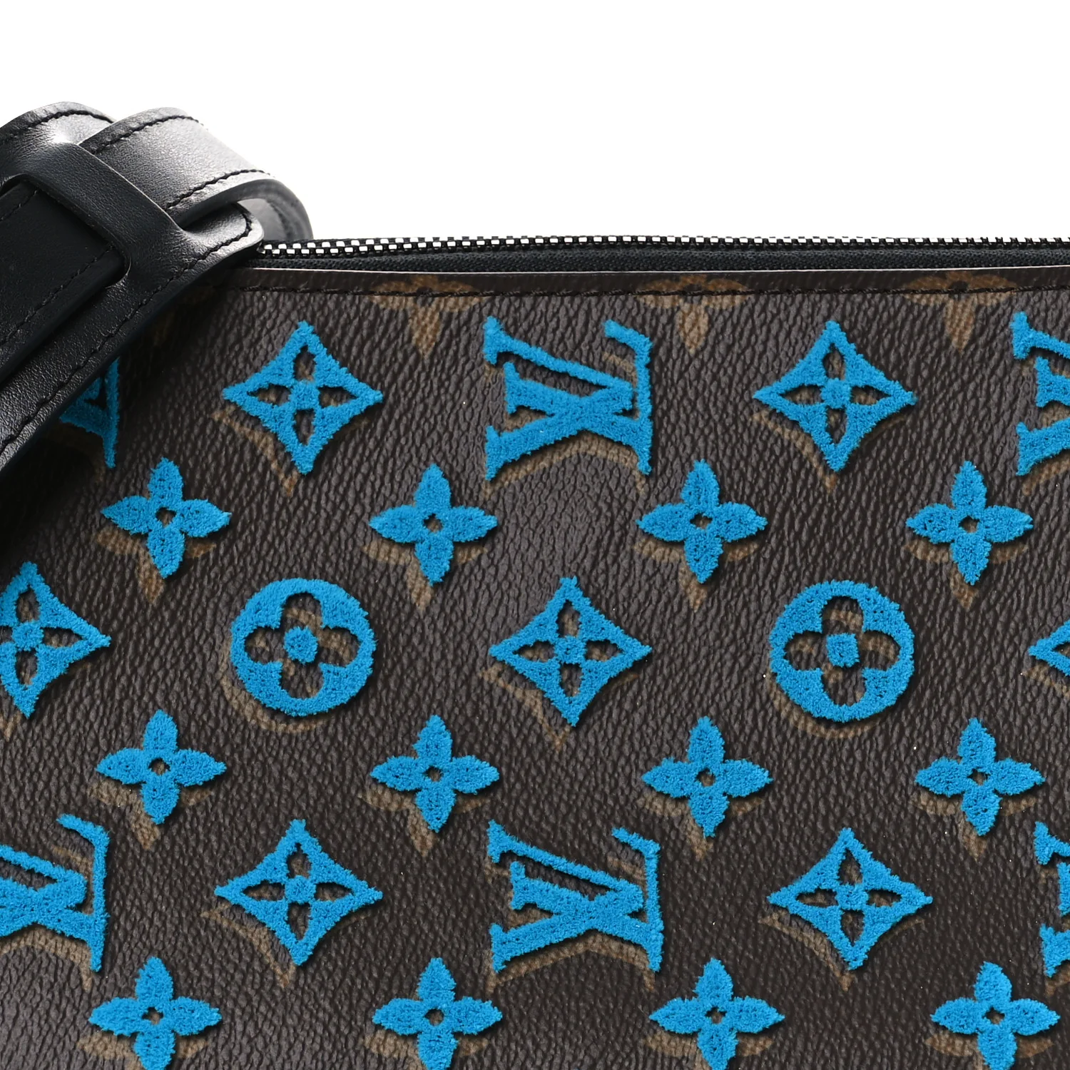 Monogram Tuffetage Triangle Messenger Turquoise - Image 8