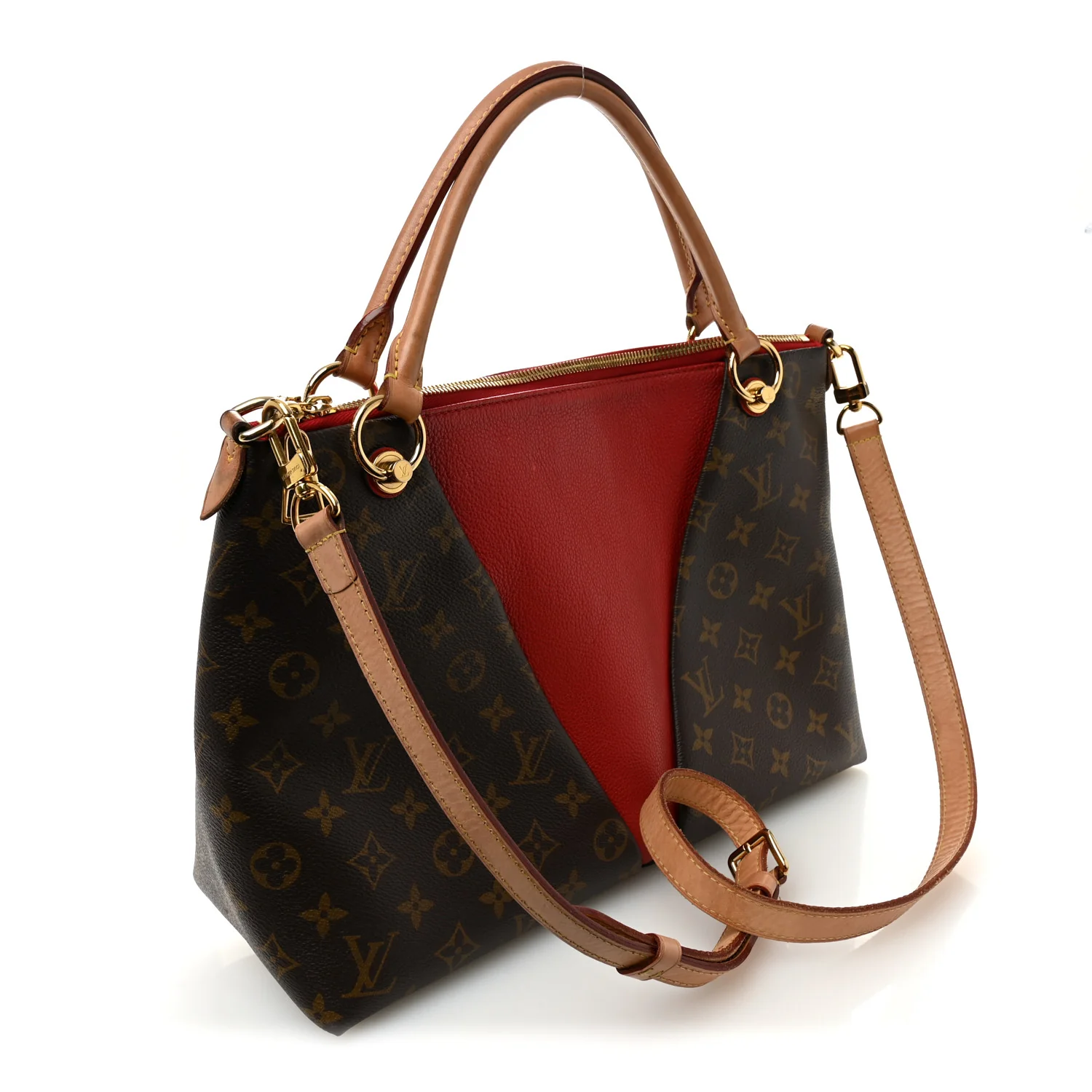 Monogram V Tote MM Cherry - Image 3